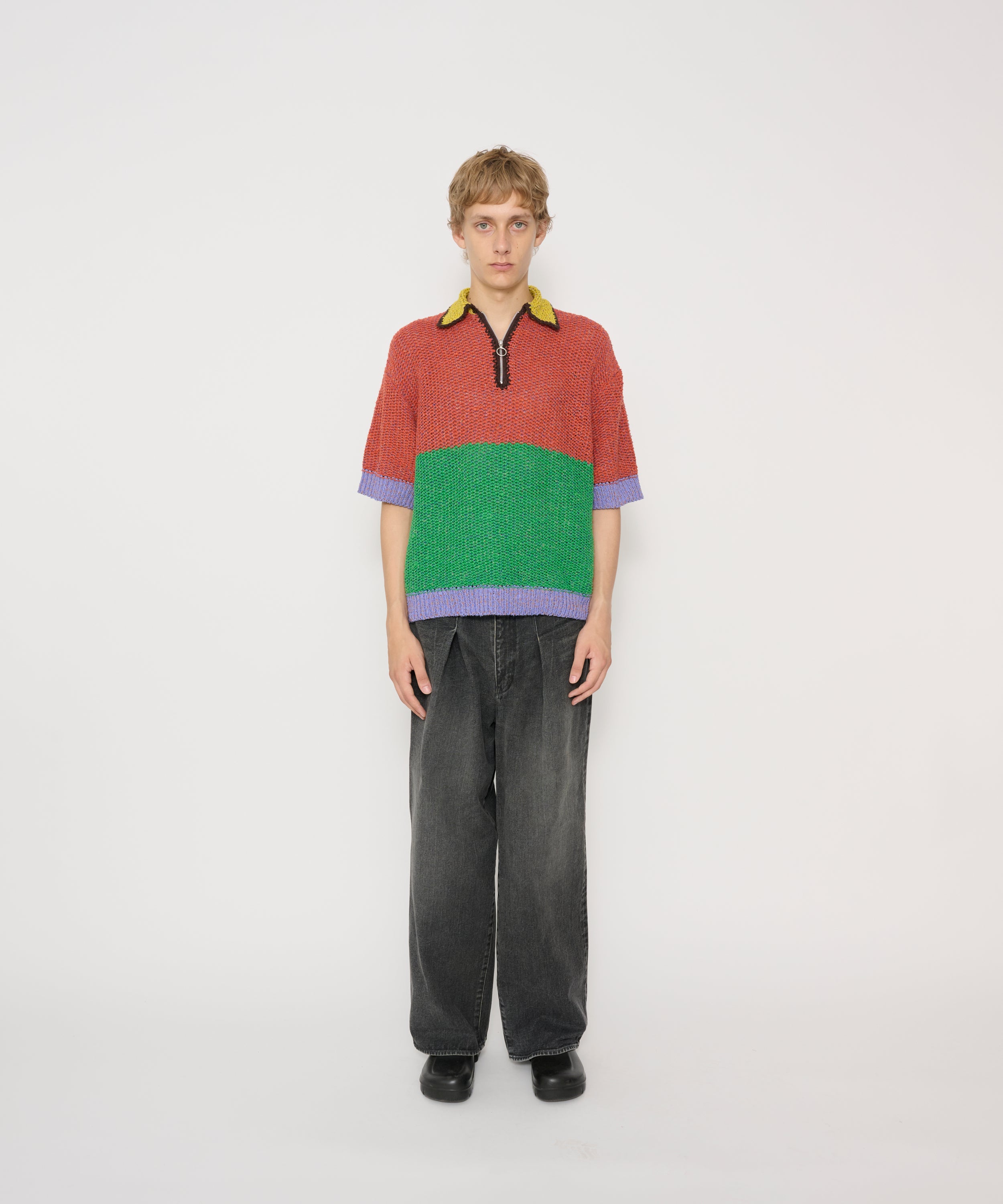 14.5oz DENIM IN TUCK COMFORT TAPERED PANTS