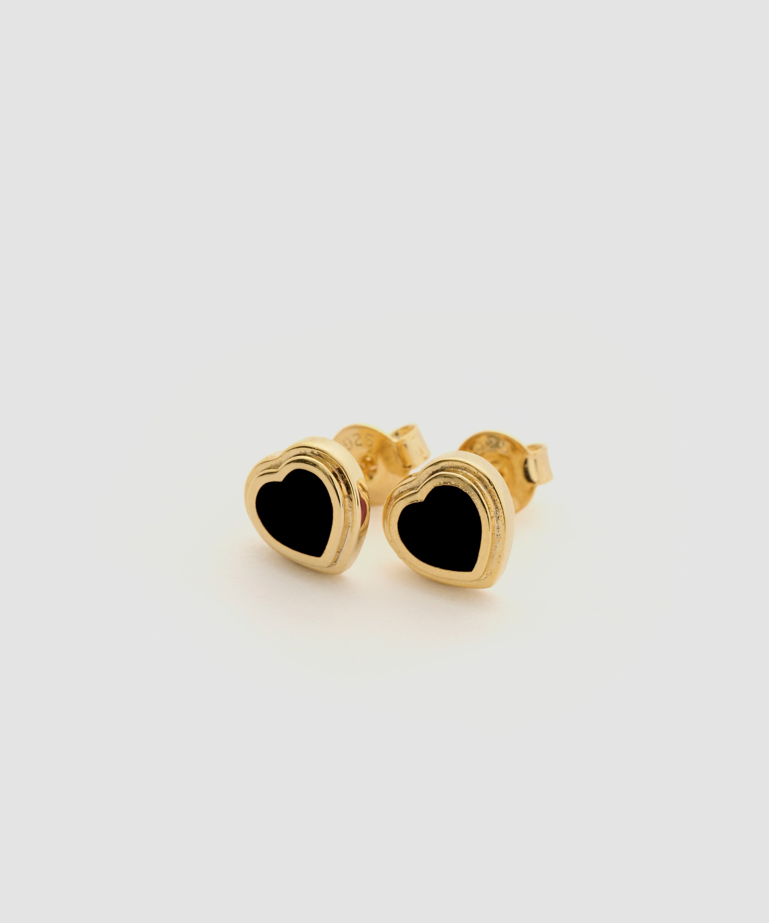HEART EARRING GOLD PLATING