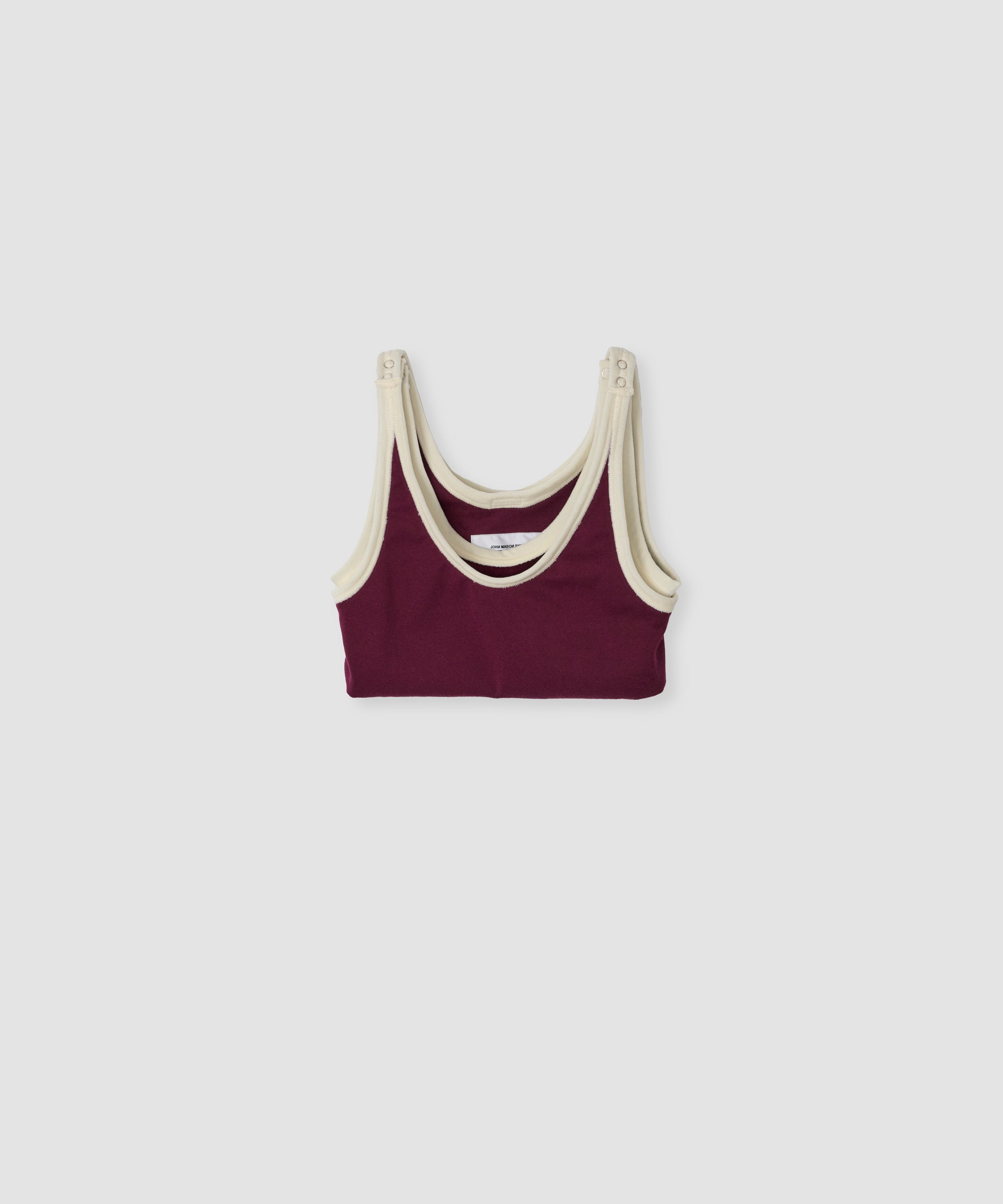 COTTON VELOUR UP AND DOWN TANK TOP