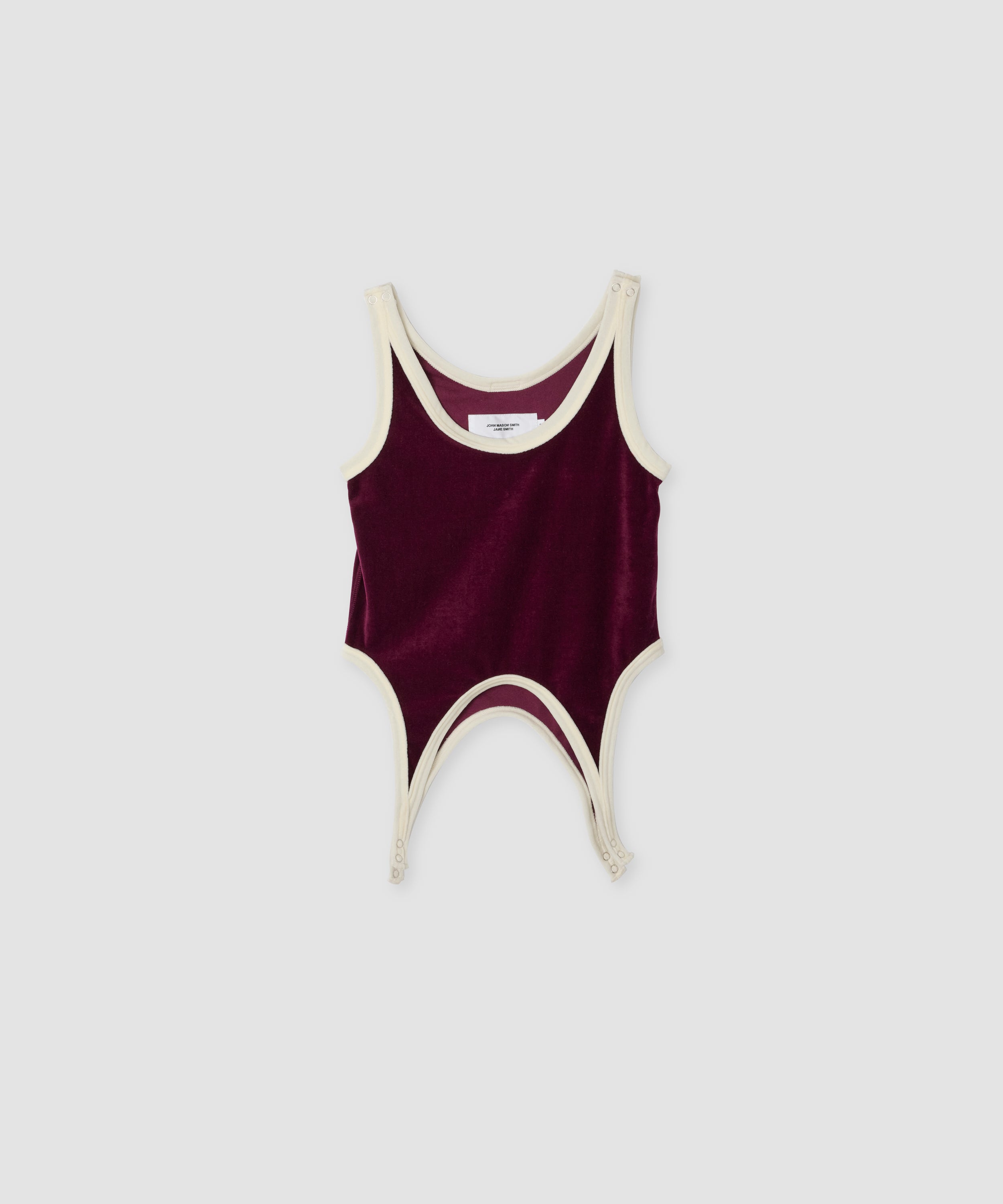 COTTON VELOUR UP AND DOWN TANK TOP