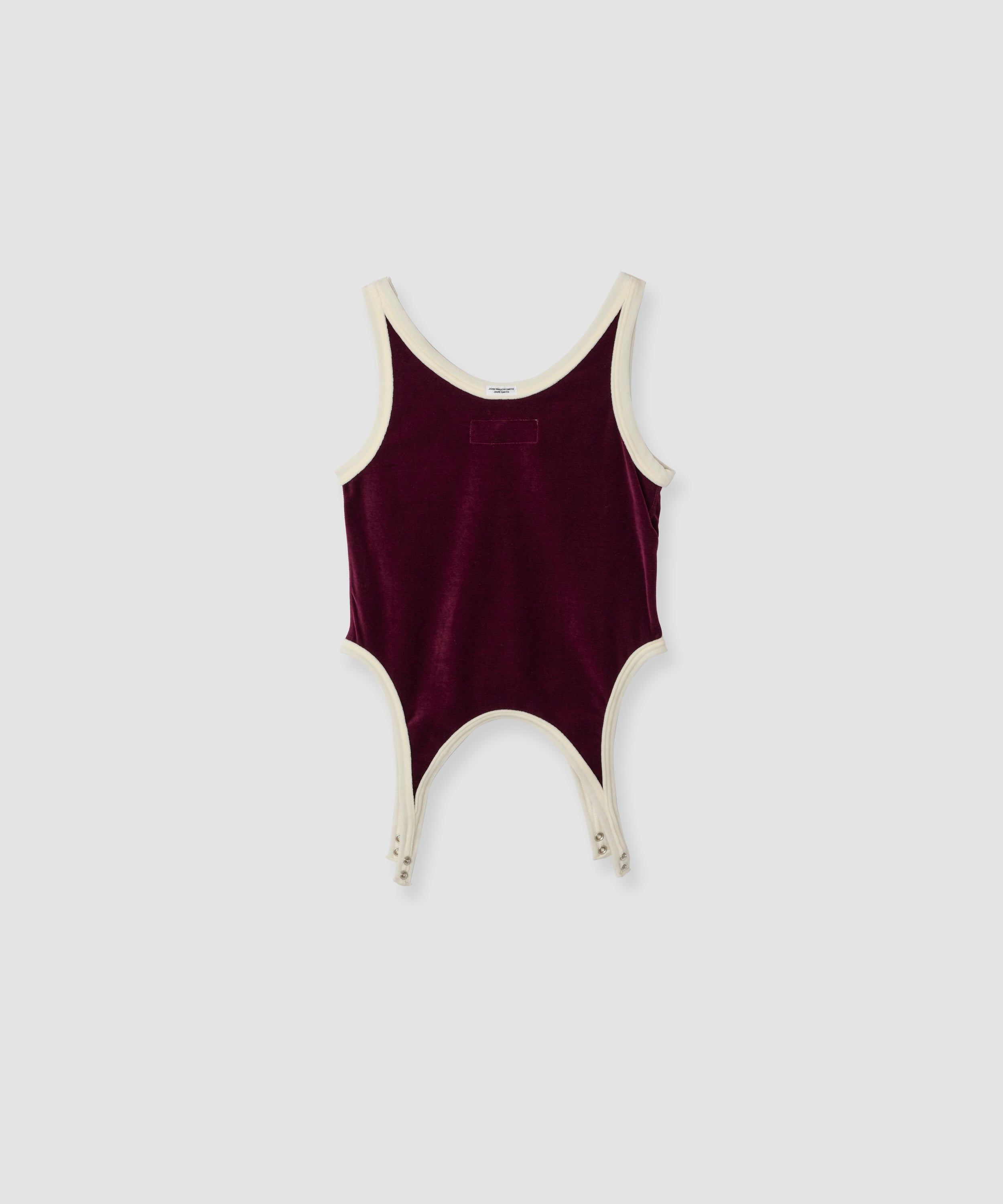 COTTON VELOUR UP AND DOWN TANK TOP