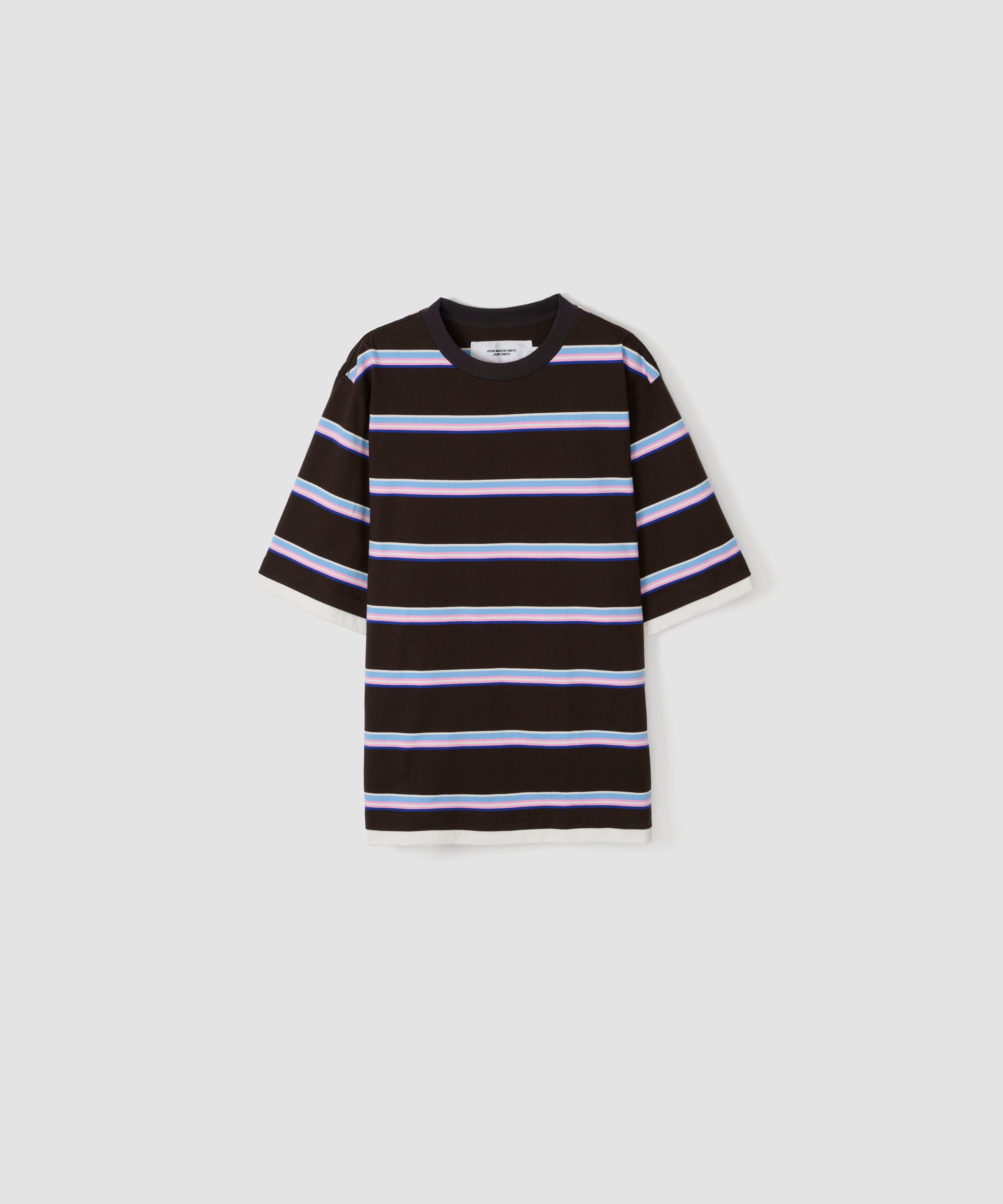 COTTON BORDER LAYERED S/S T-SHIRT