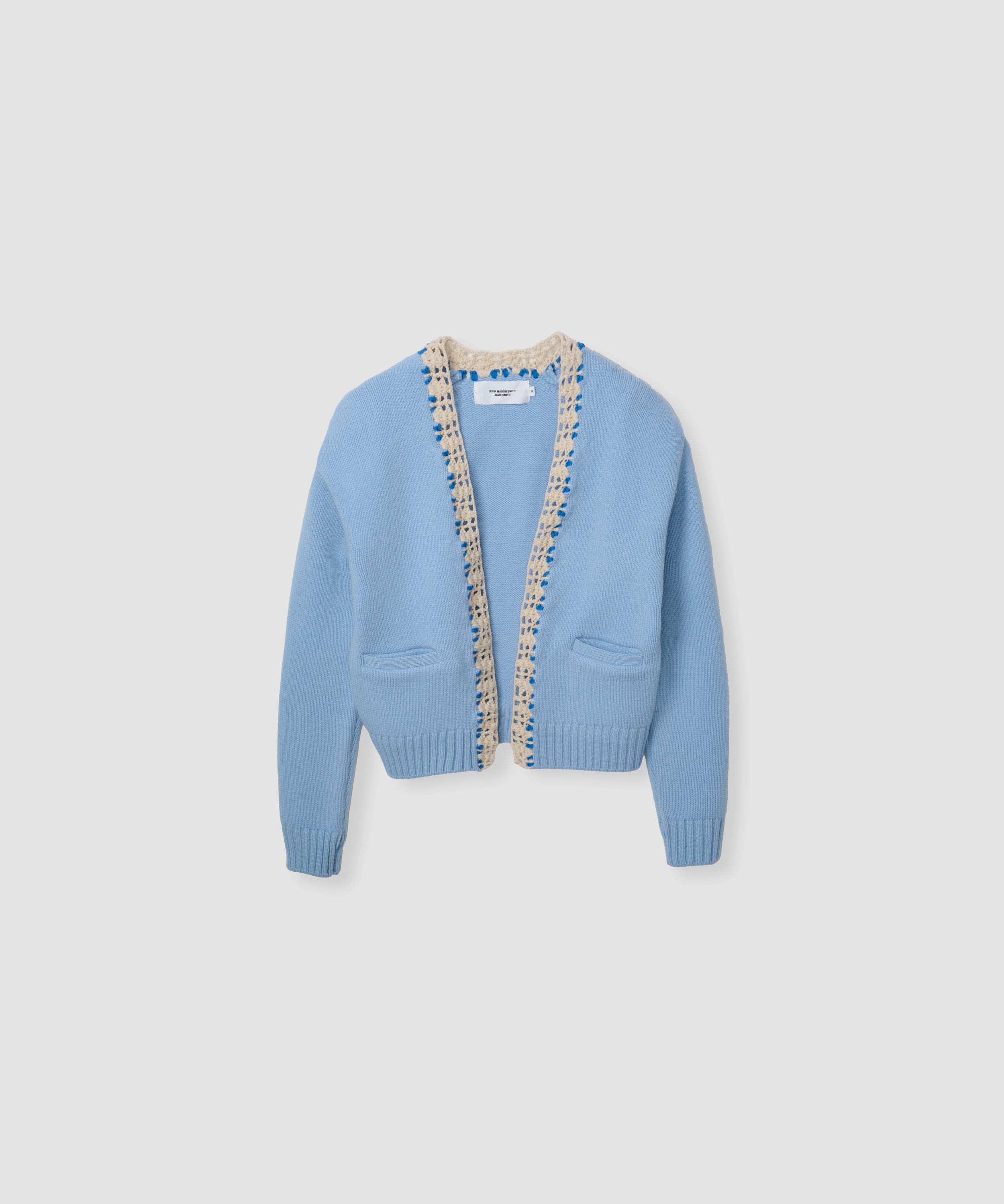 5G PLAIN STITCH AND CROCHET JACKET CARDIGAN