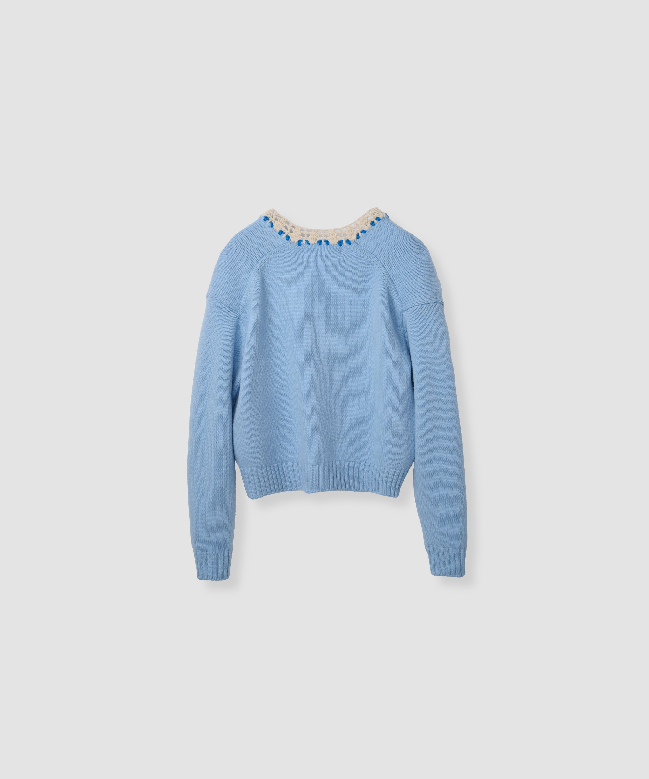 5G PLAIN STITCH AND CROCHET JACKET CARDIGAN