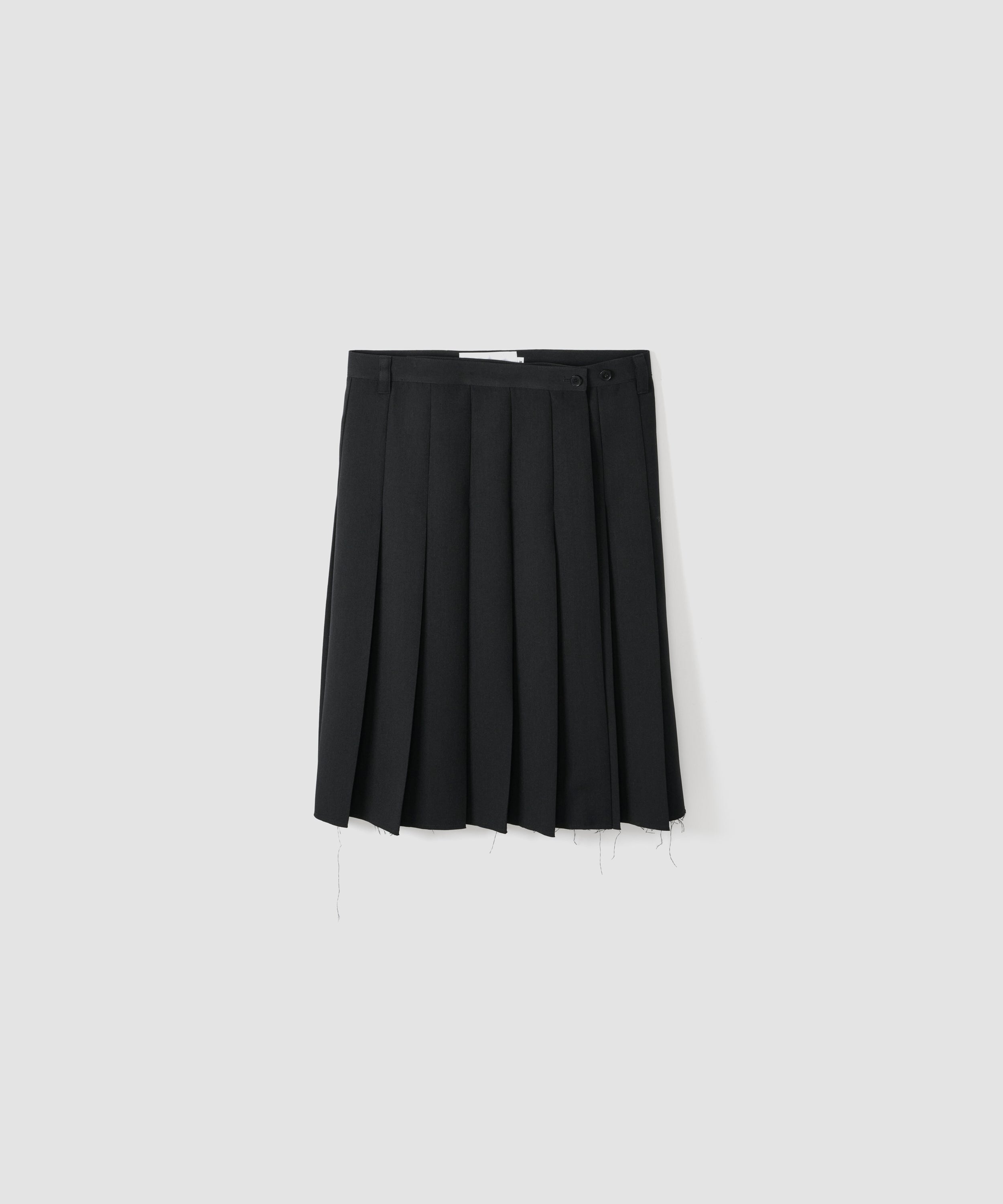 POLYESTER W CLOTH PLEATS SKIRT