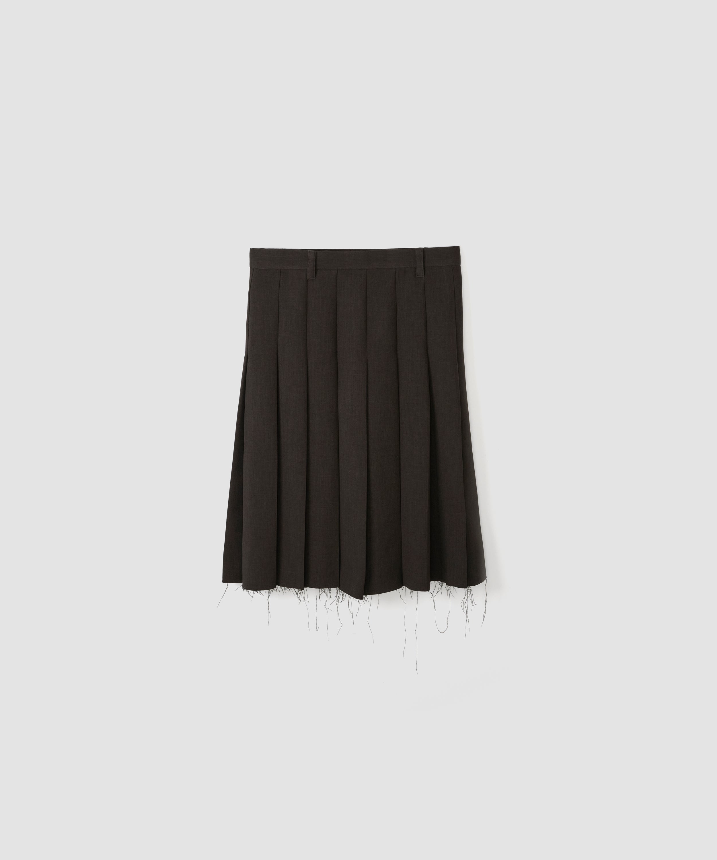 POLYESTER W CLOTH PLEATS SKIRT