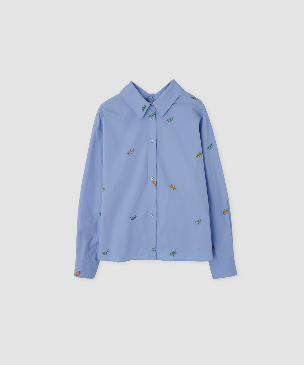 FLOWER EMBROIDERY FRONT BACK SHIRT – JOHN MASON SMITH JANE SMITH