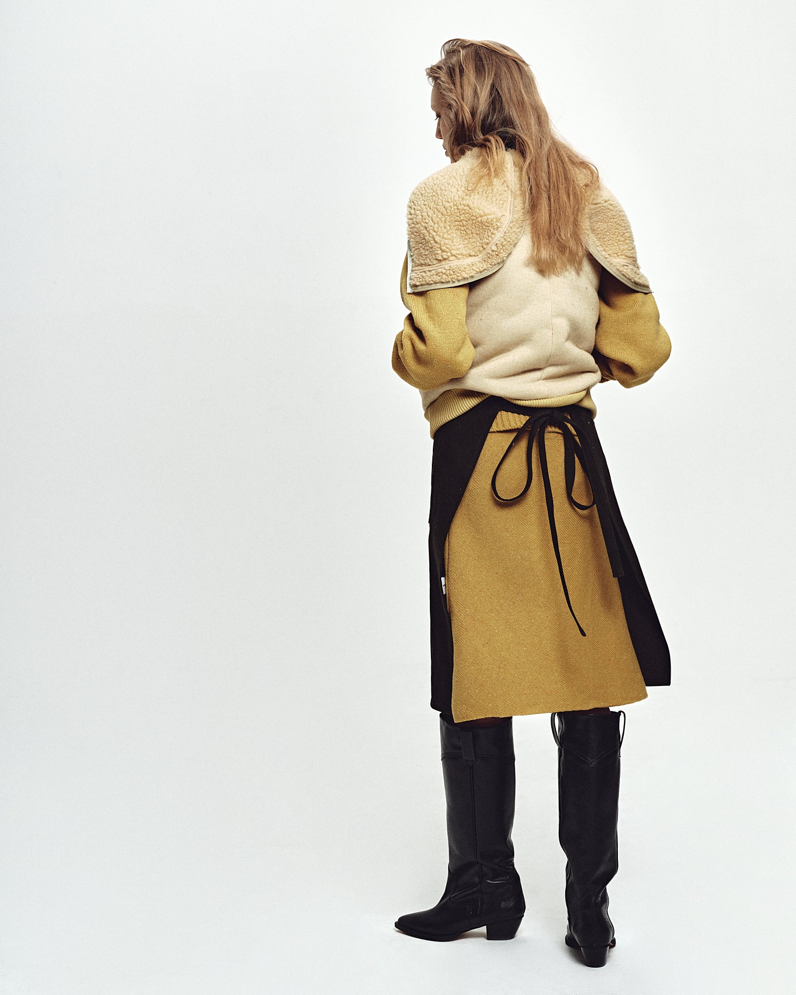 COTTON GABARDINE UTILITY APRON