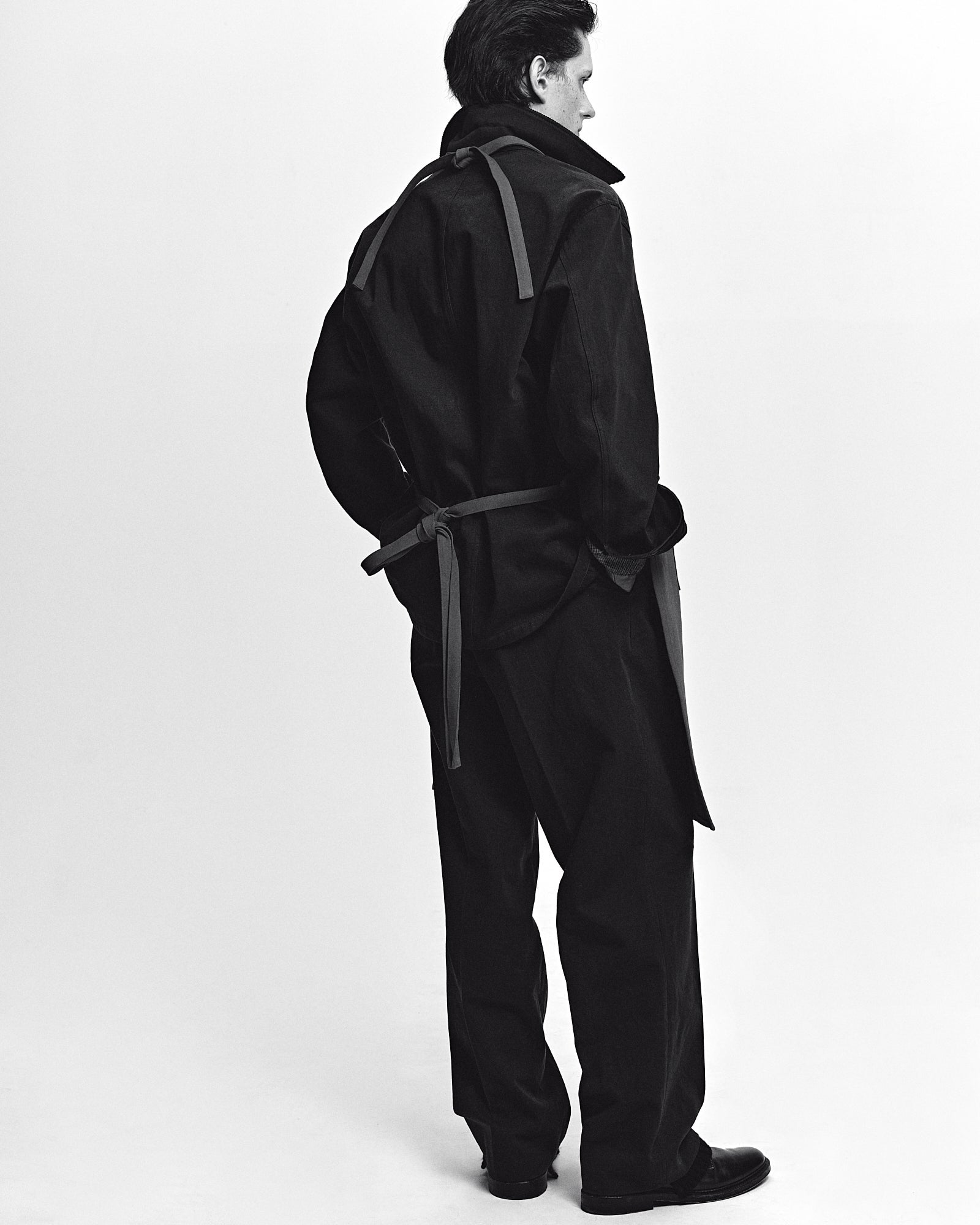COTTON GABARDINE UTILITY APRON