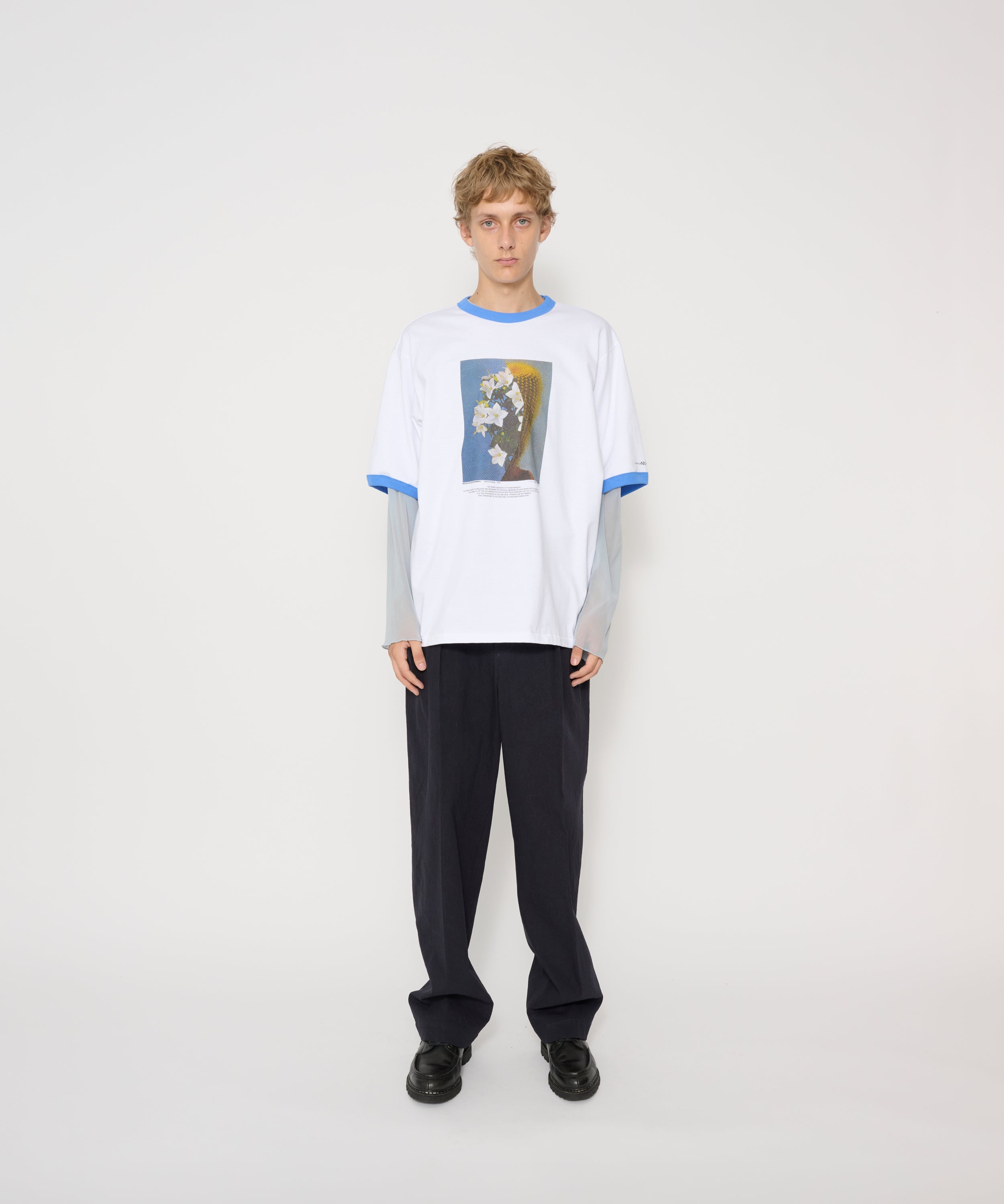 NICOLA KLOOSTERMAN HYBRID RINGER T-SHIRT