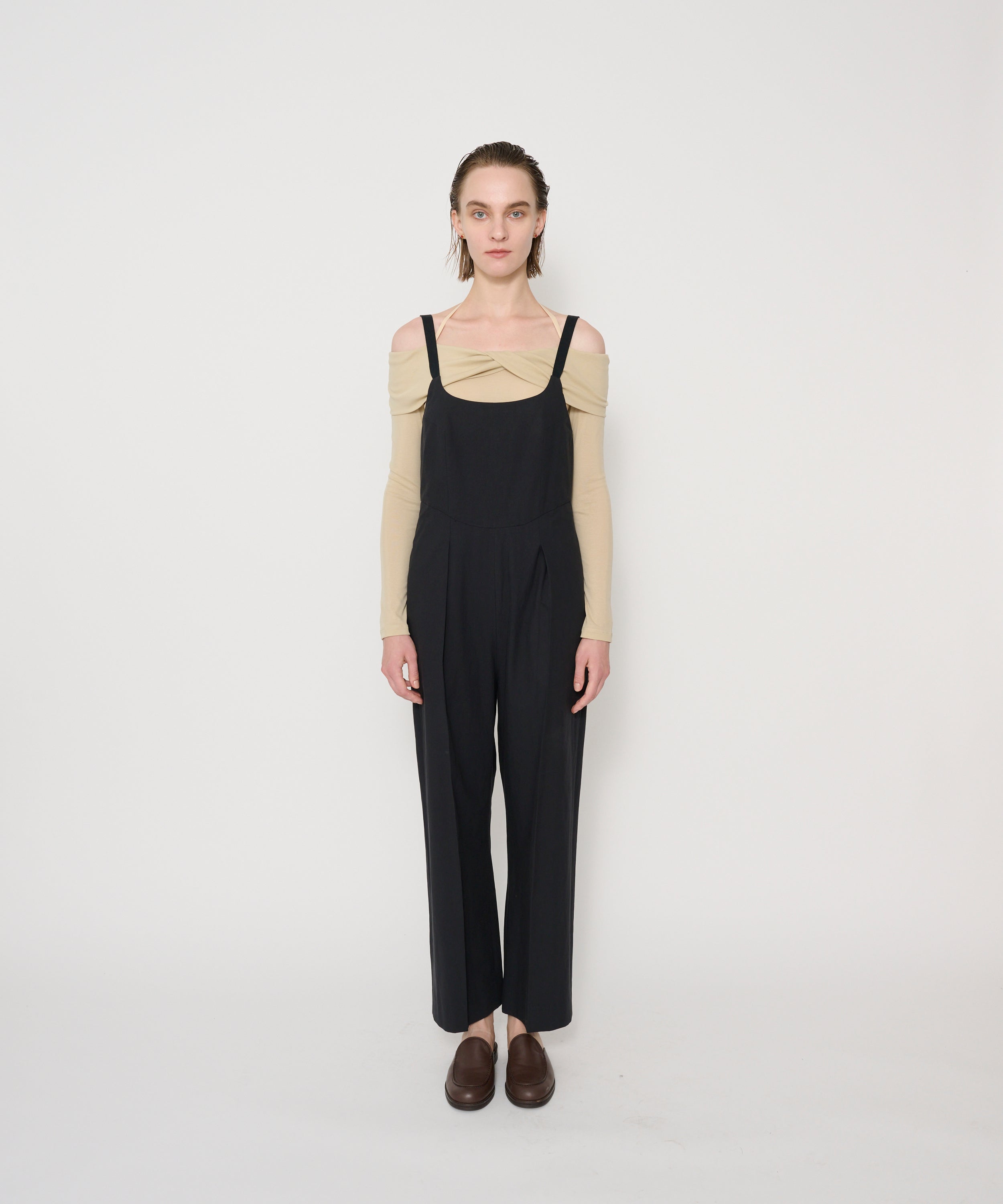 WASHED COTTON BROAD OVERALL