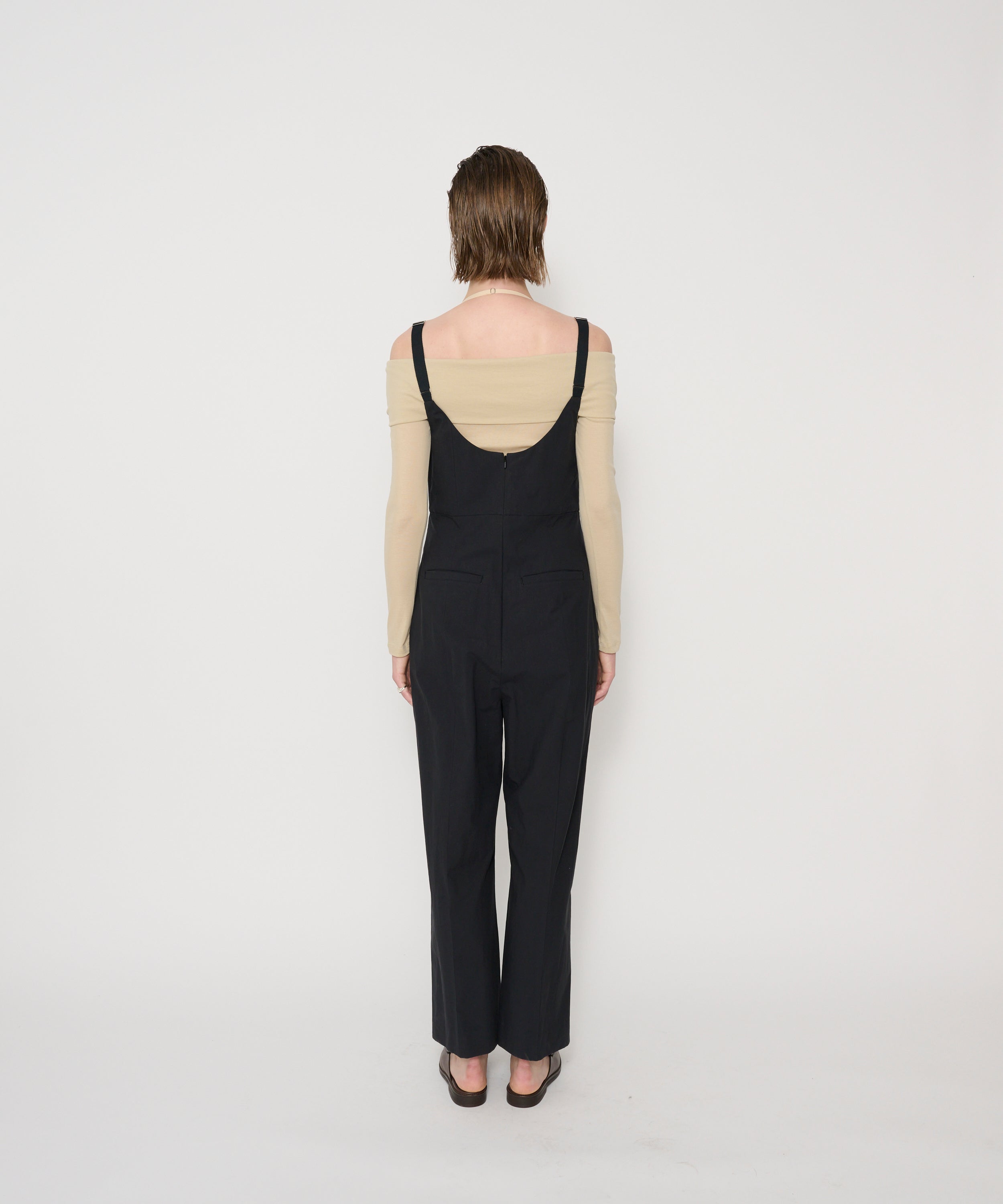 WASHED COTTON BROAD OVERALL