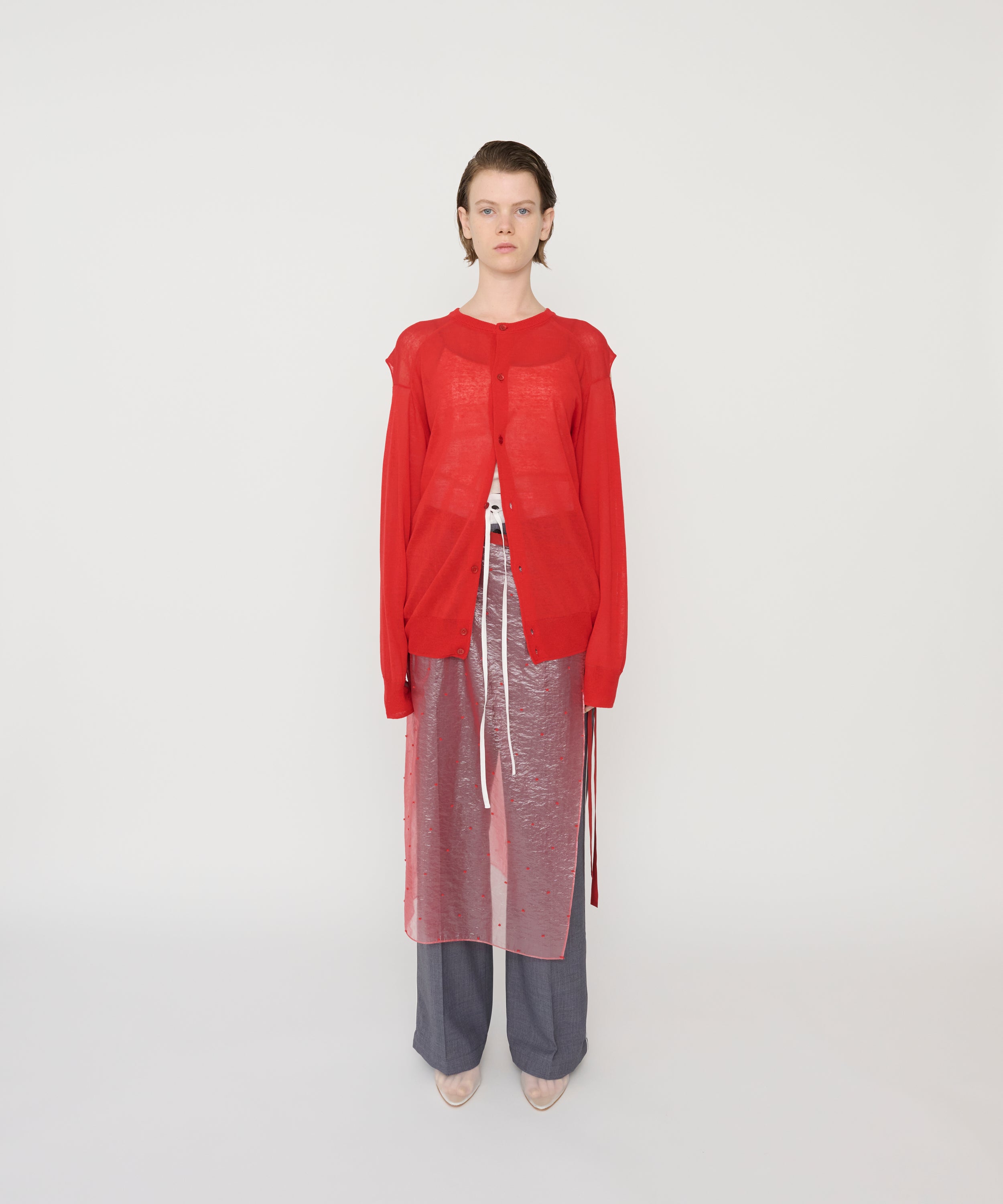 16G COTTON POLYESTER LINEN FRONT AND BACK PULLOVER