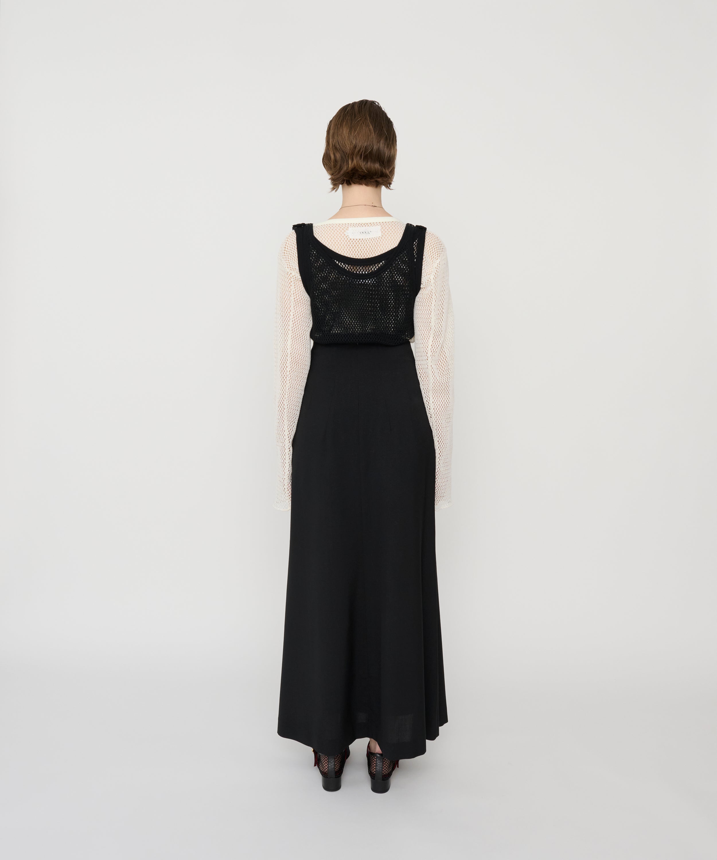 COTTON POLYESTER MESH UP DOWN TANK TOP