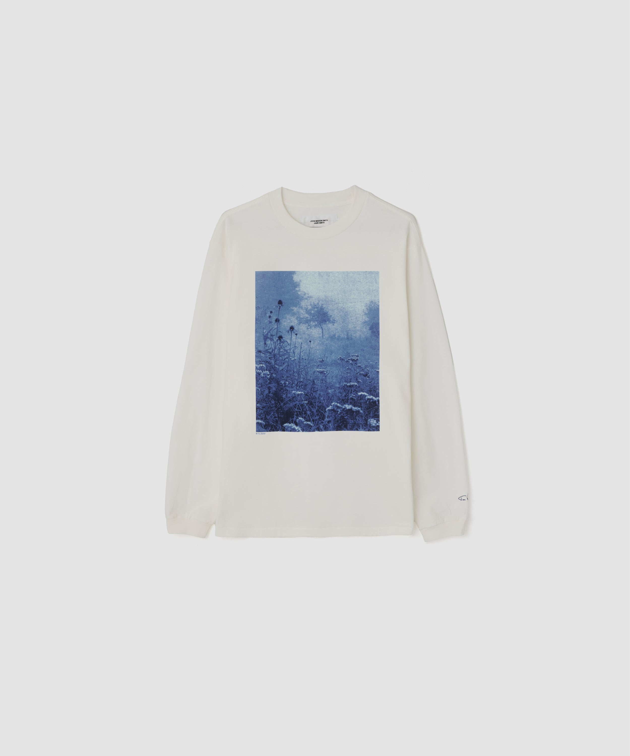 TIM BARBER choke cherry / blue L/S T-SHIRT