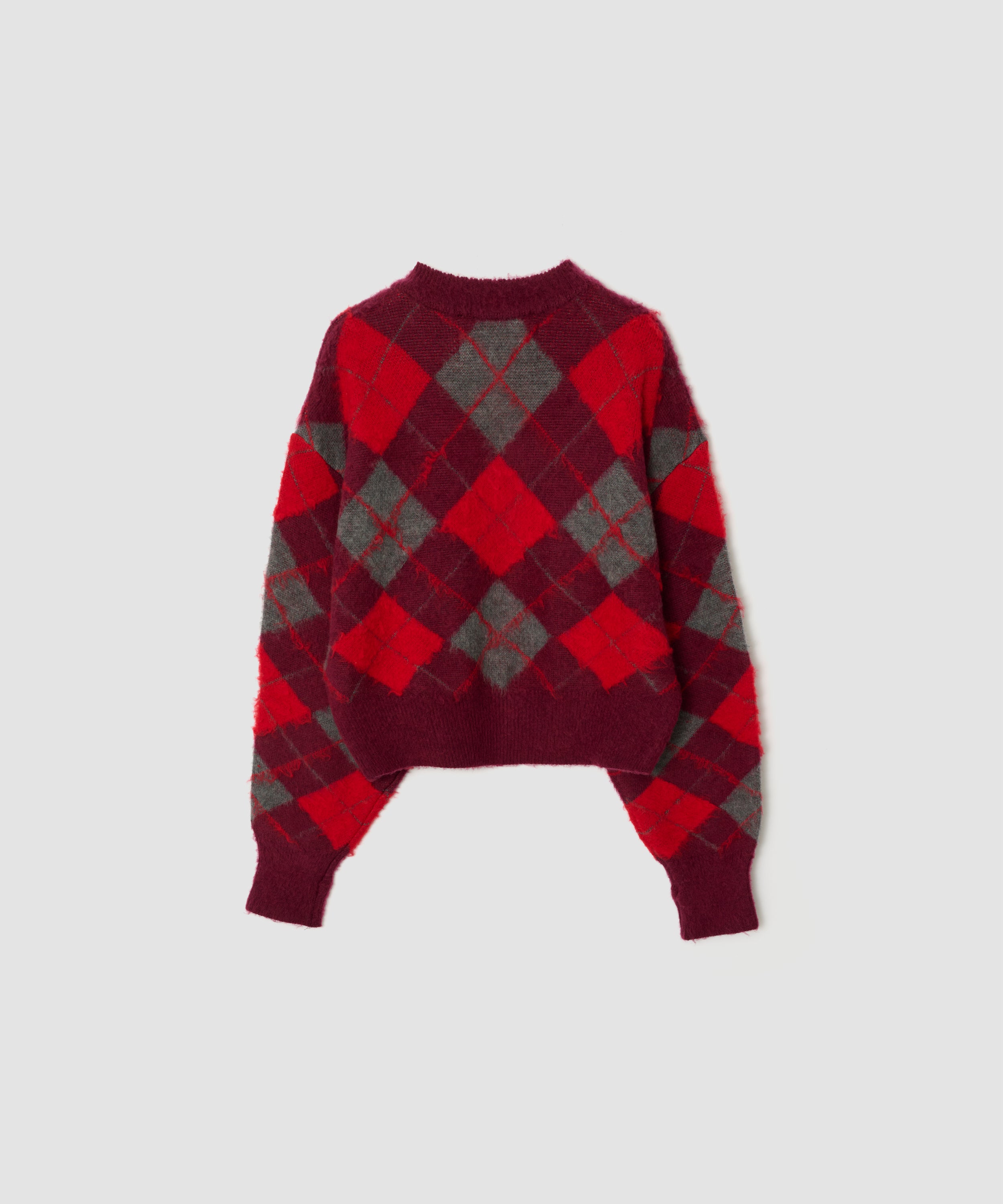 7G ARGYLE CREW CARDIGAN