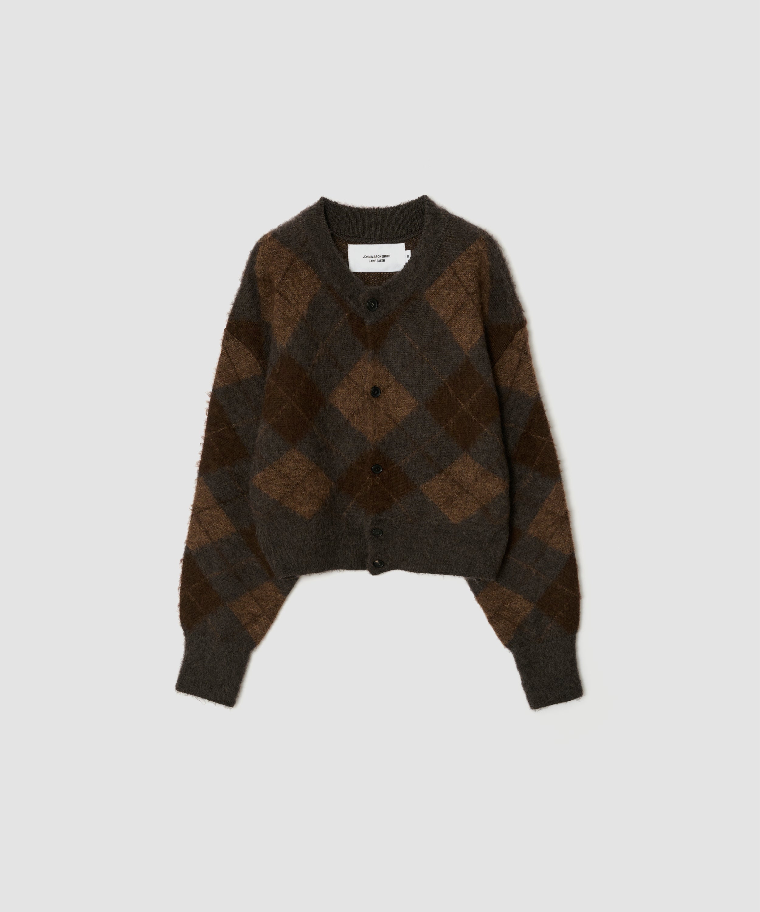 7G ARGYLE CREW CARDIGAN