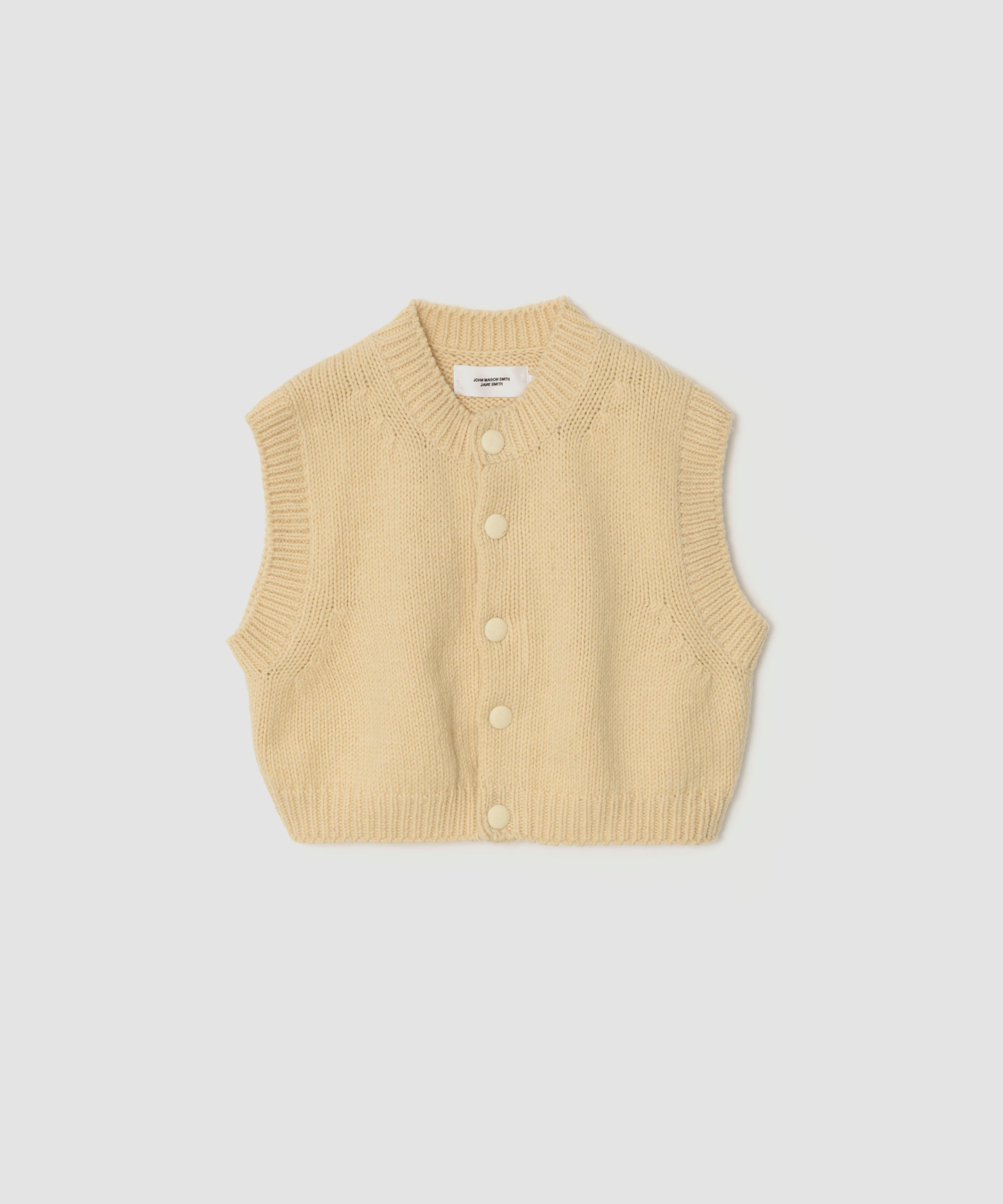 3G KNIT SHORT SNAP BUTTON KNIT VEST