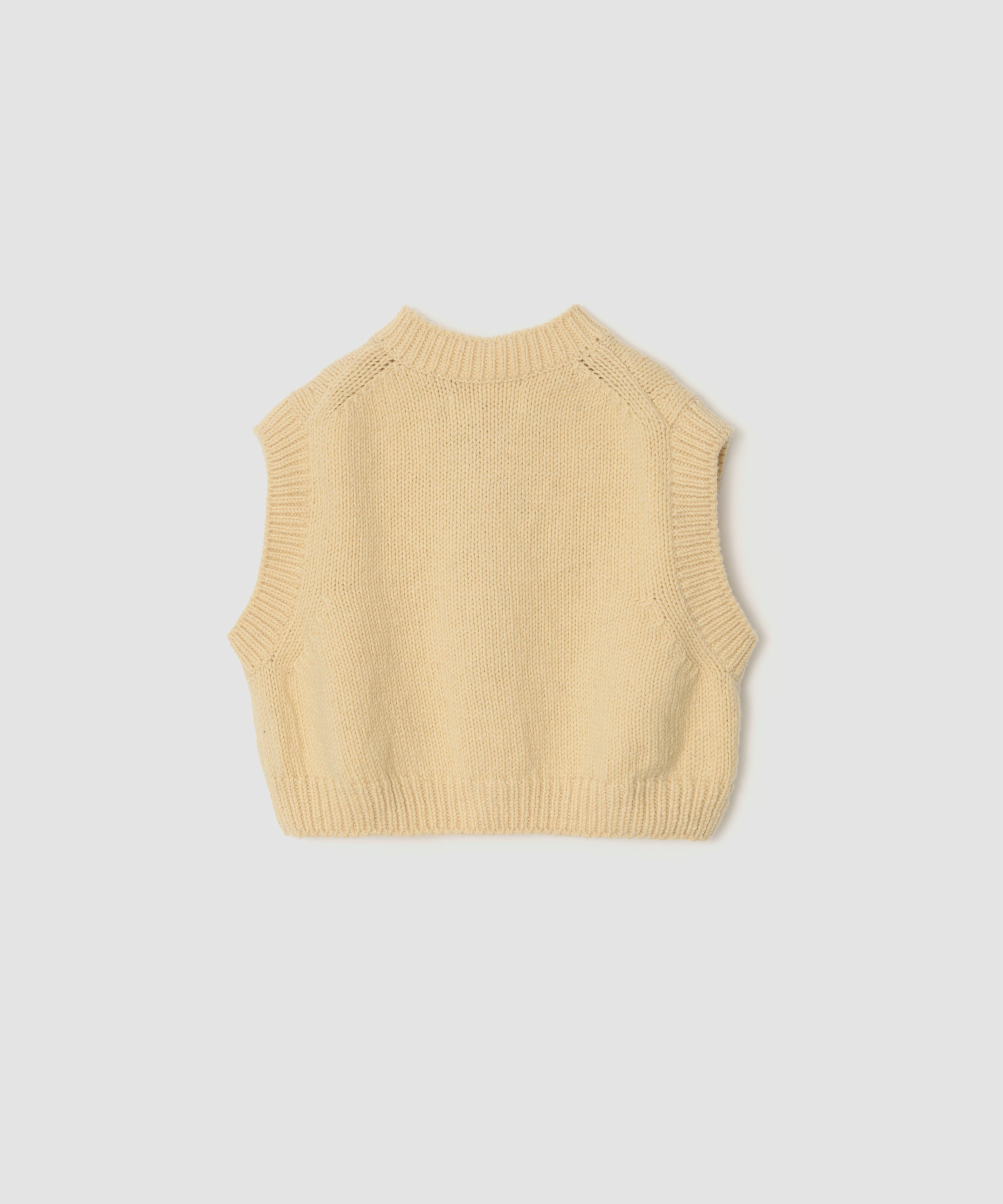 3G KNIT SHORT SNAP BUTTON KNIT VEST