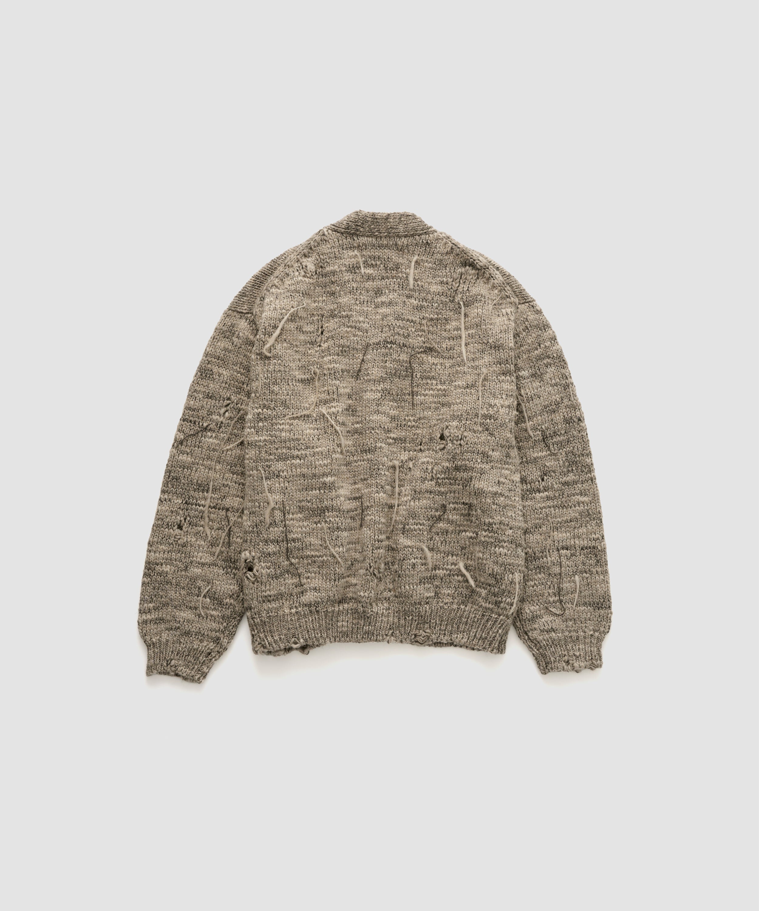 3G KNIT DAMAGE CARDIGAN