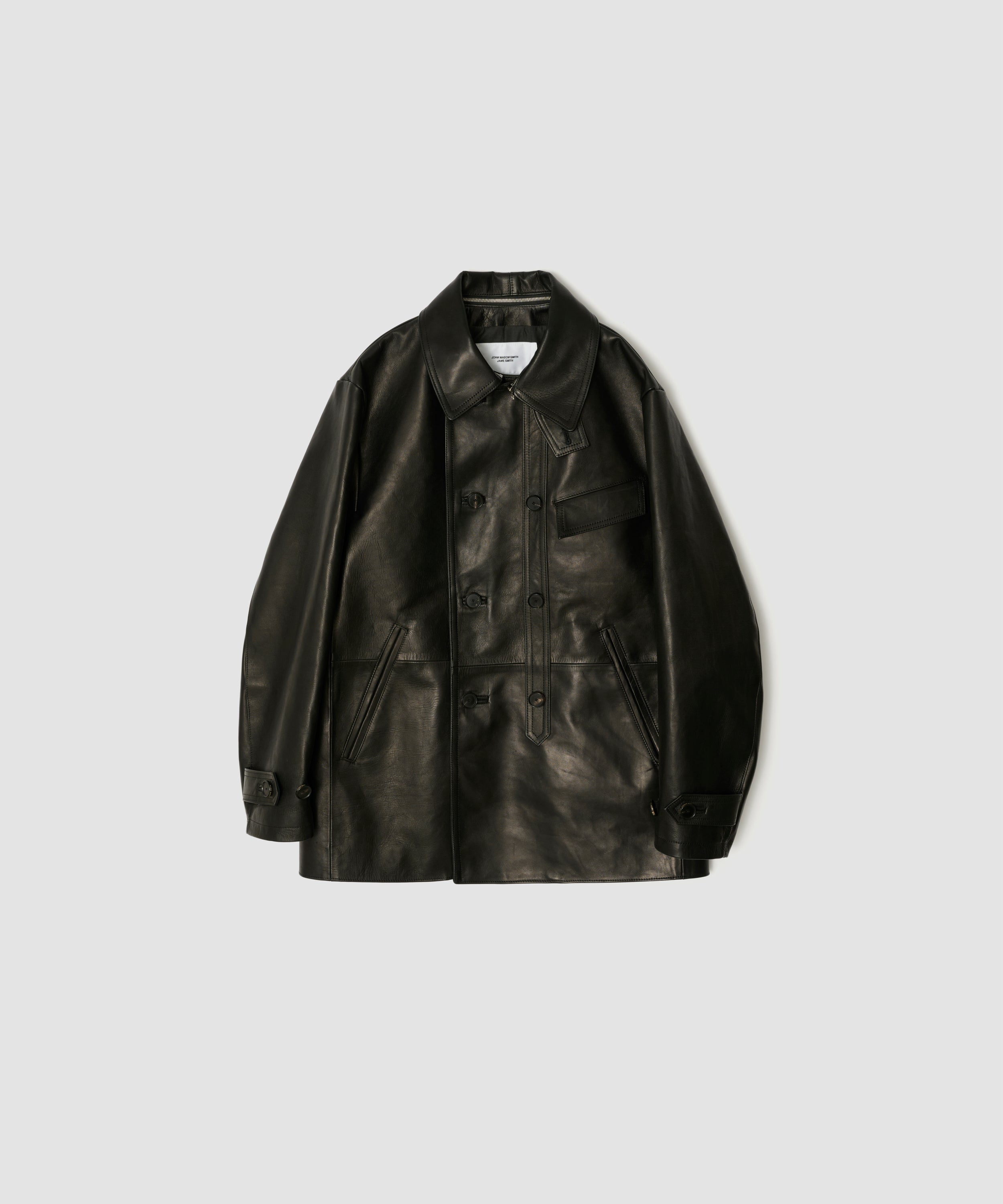 【予約商品】JANE HORSE LEATHER PUBLIC OFFICER LEATHER HALF COAT