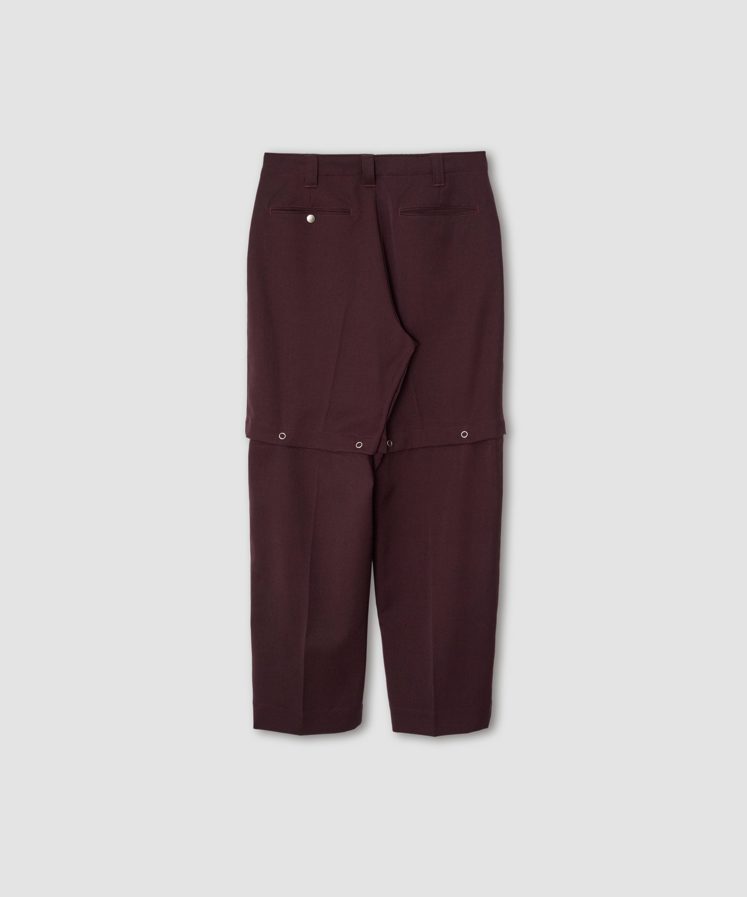 WOOL DOESKIN DETACHABLE PANTS