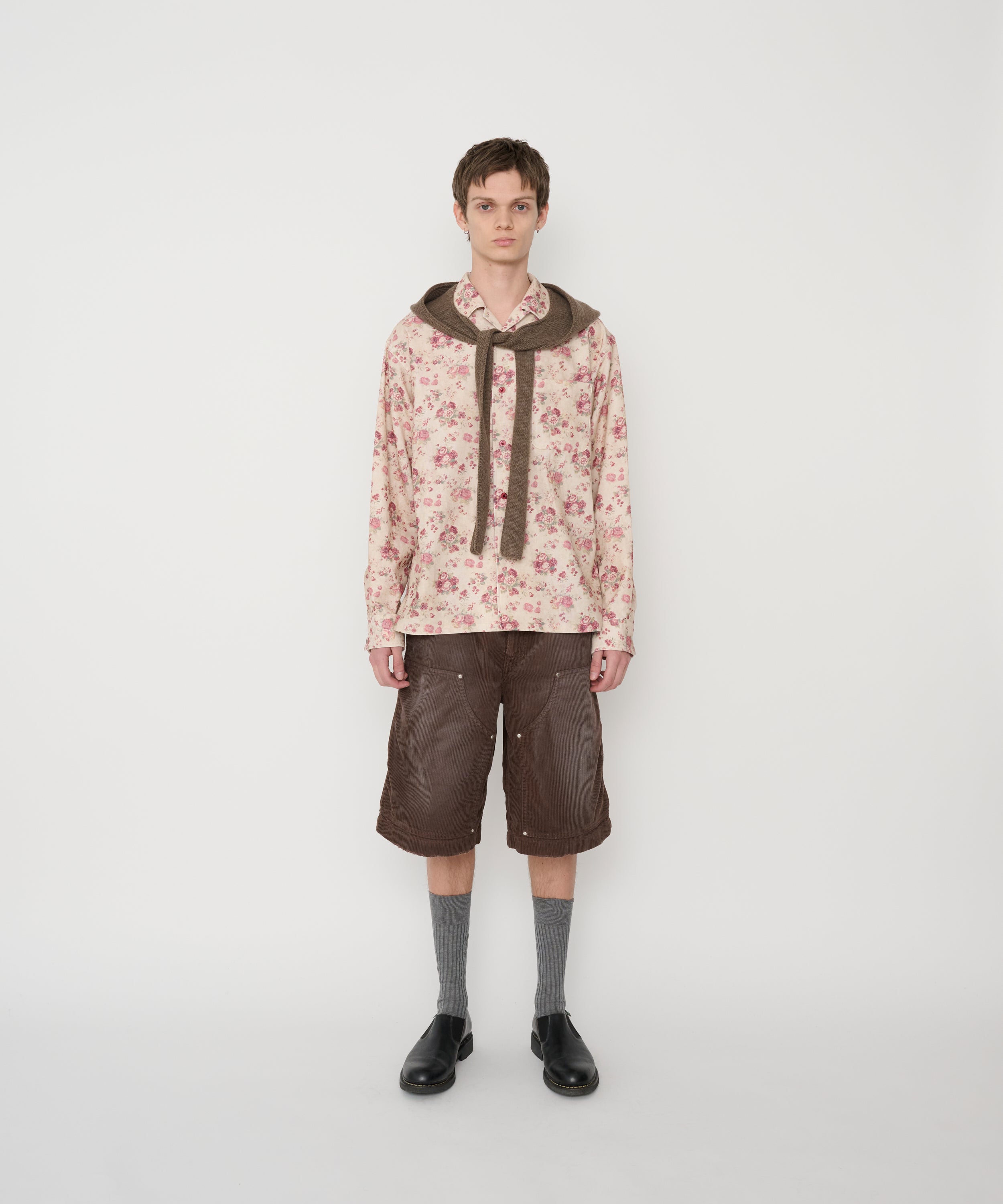 8W COTTON CORDUROY DOUBLE KNEE SHORTS