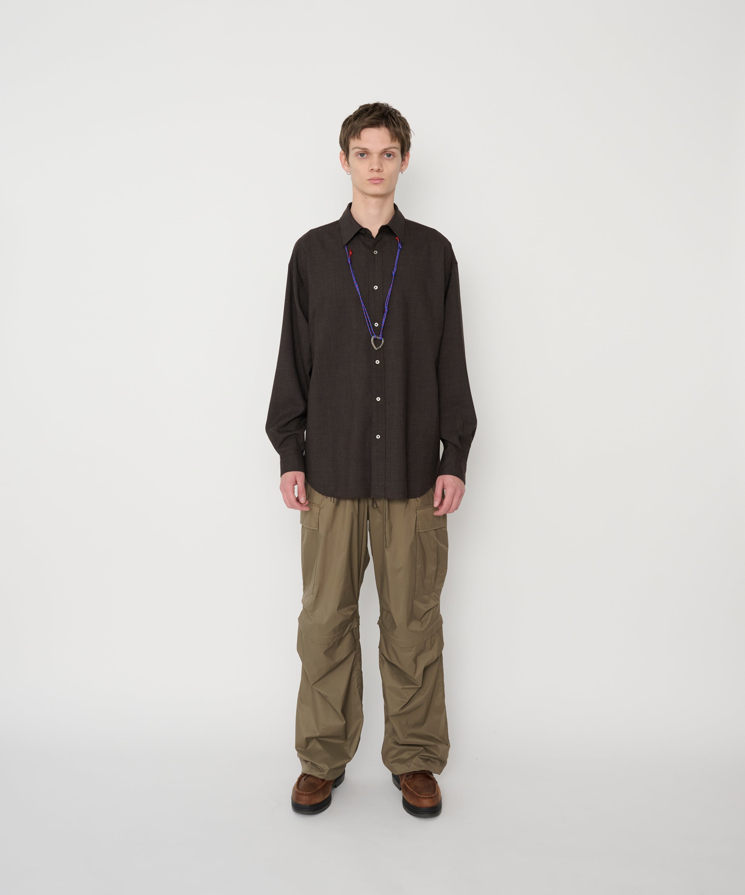 WASHABLE WOOL TROPICAL REGULAR SHIRT