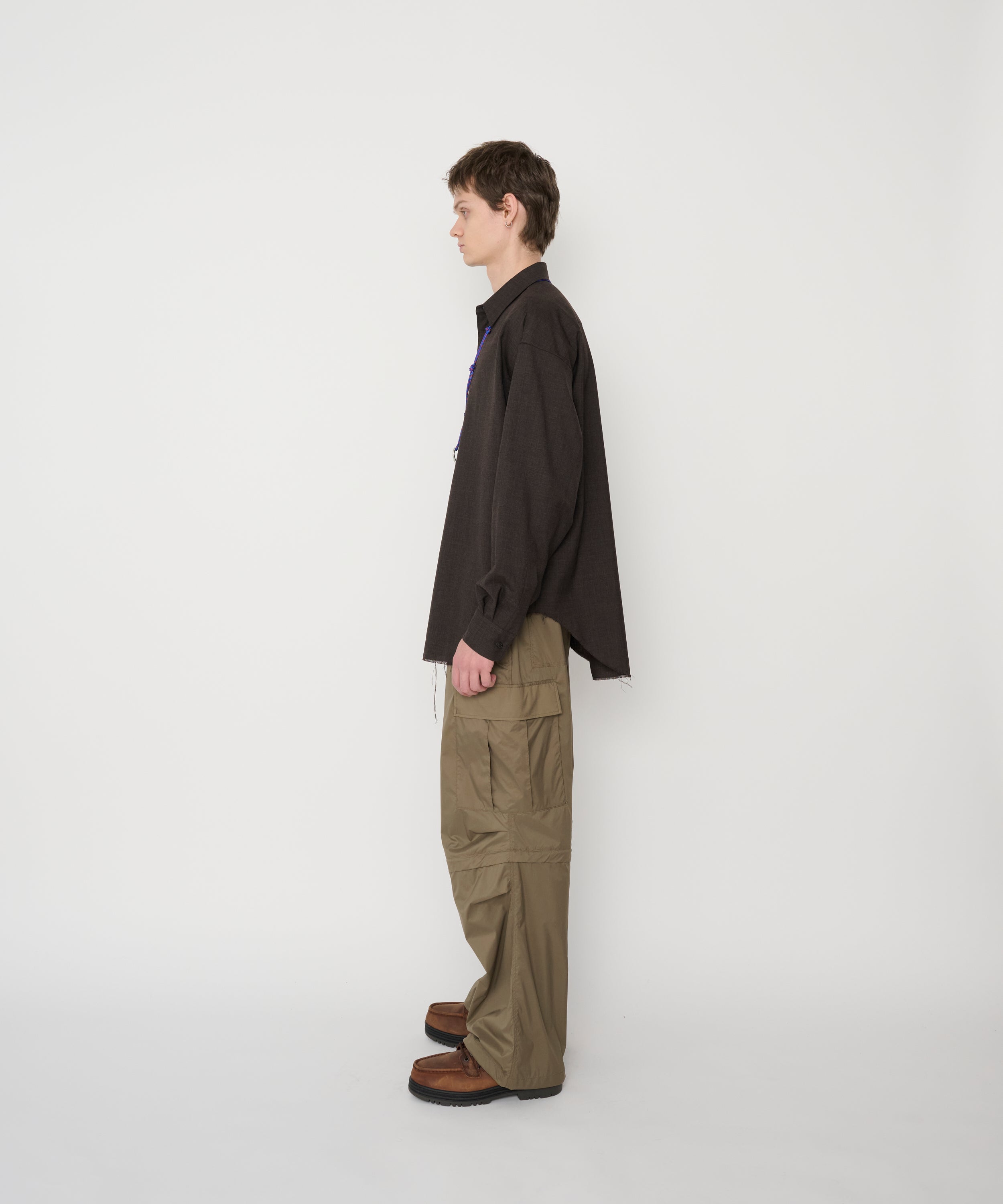 WASHABLE WOOL TROPICAL REGULAR SHIRT