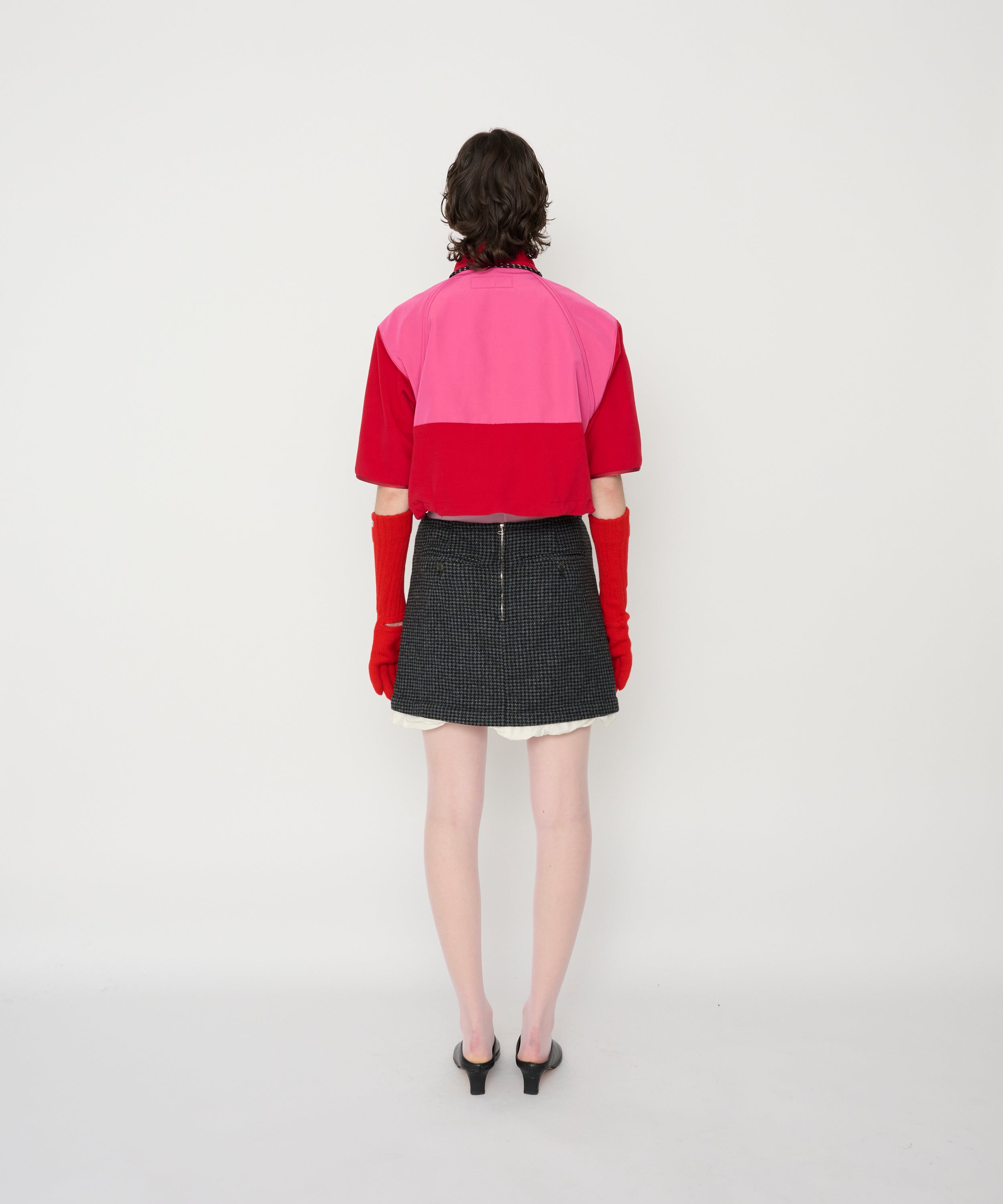 ZIP UP FLEECE SHORT SLEEVE JACKET