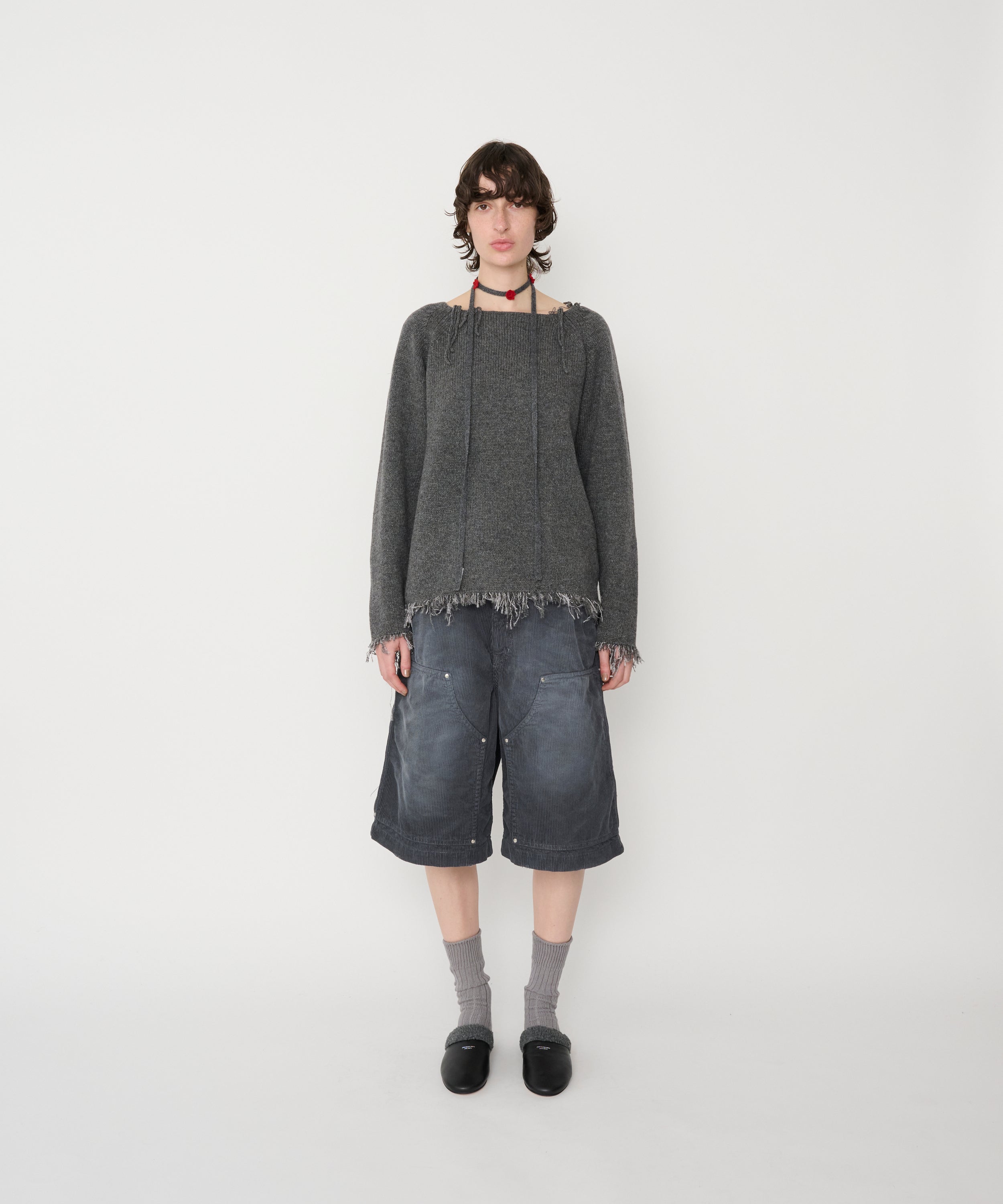8W COTTON CORDUROY DOUBLE KNEE SHORTS