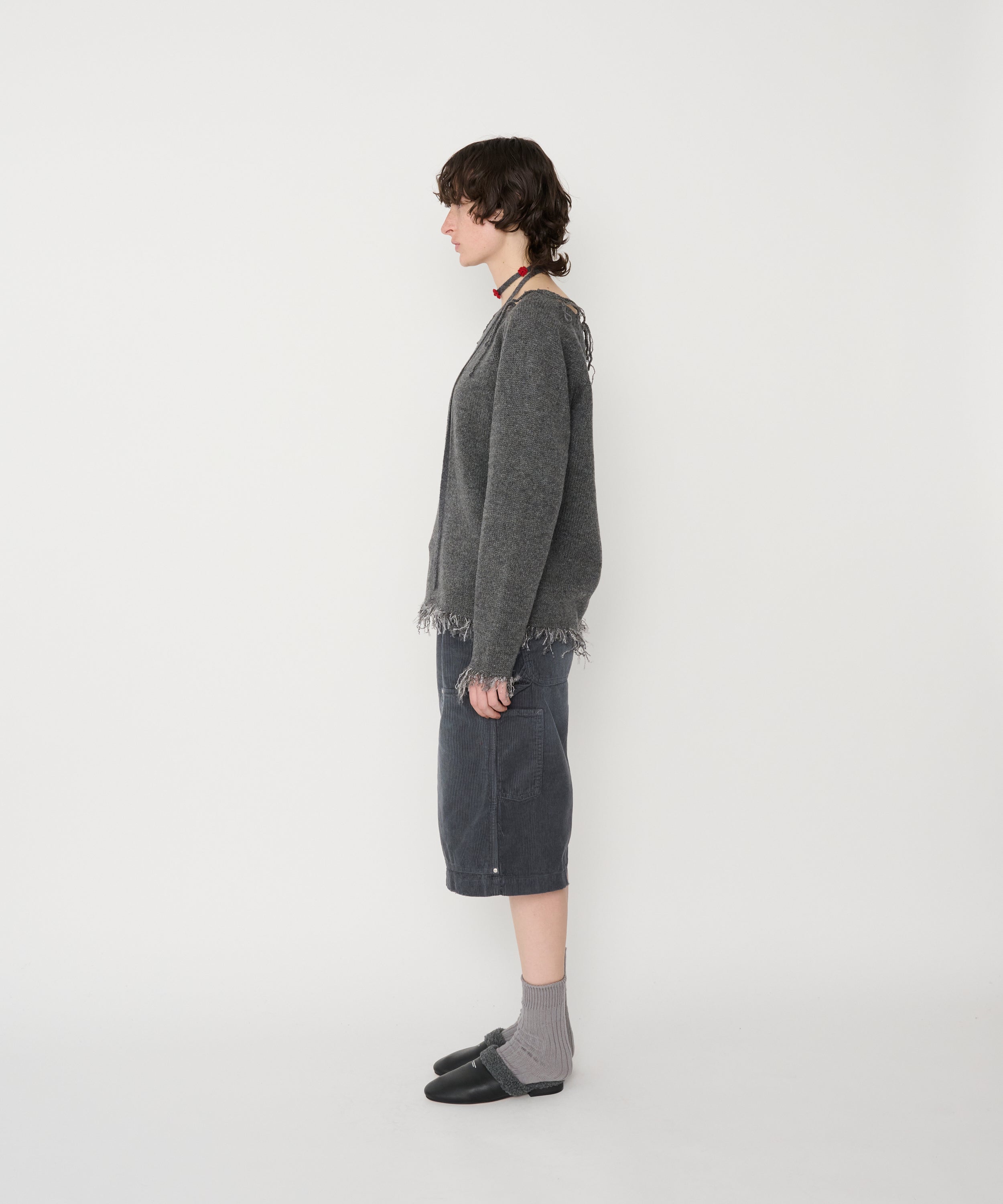8W COTTON CORDUROY DOUBLE KNEE SHORTS