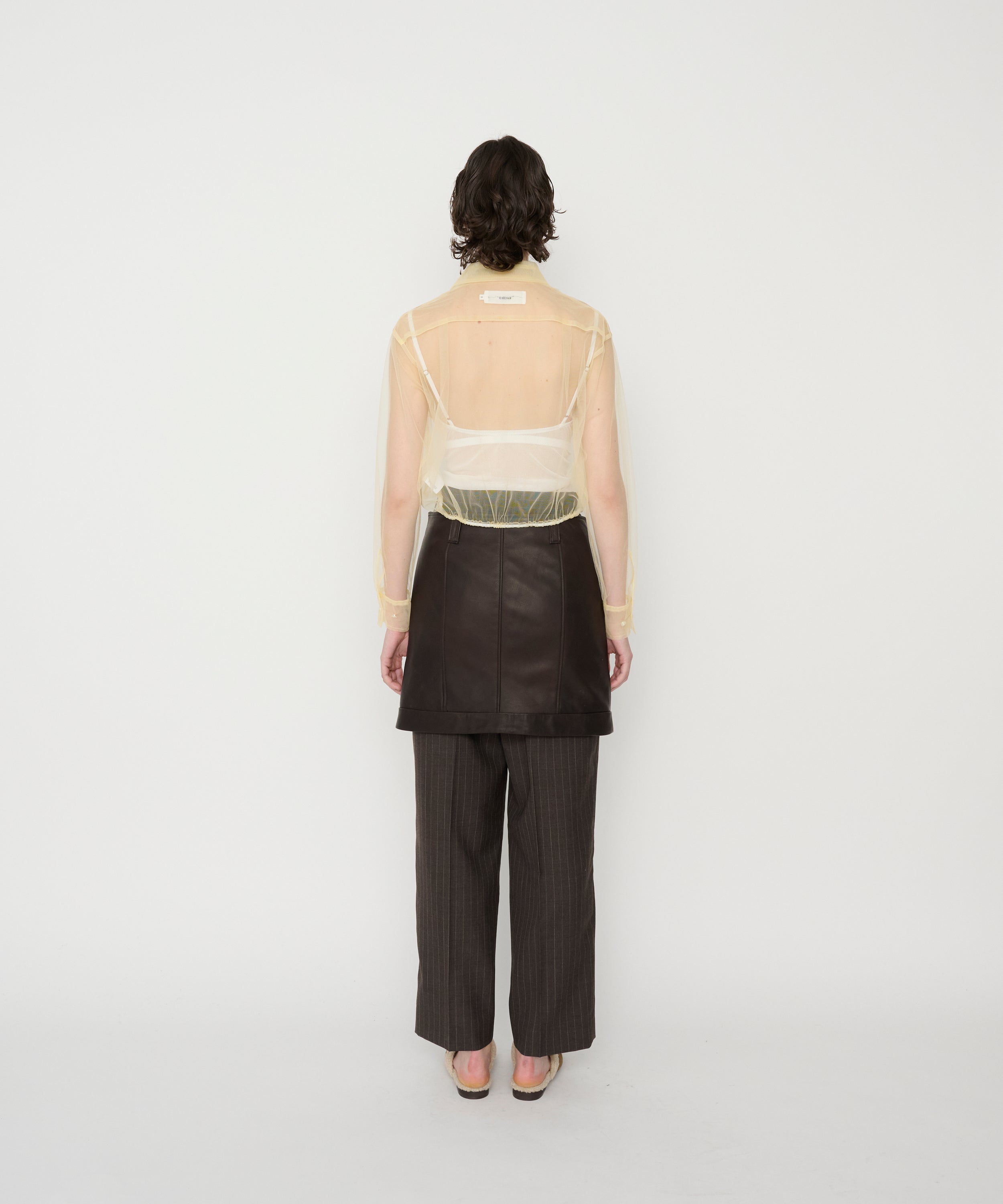 NYLON TULLE FRILLS SHIRTS