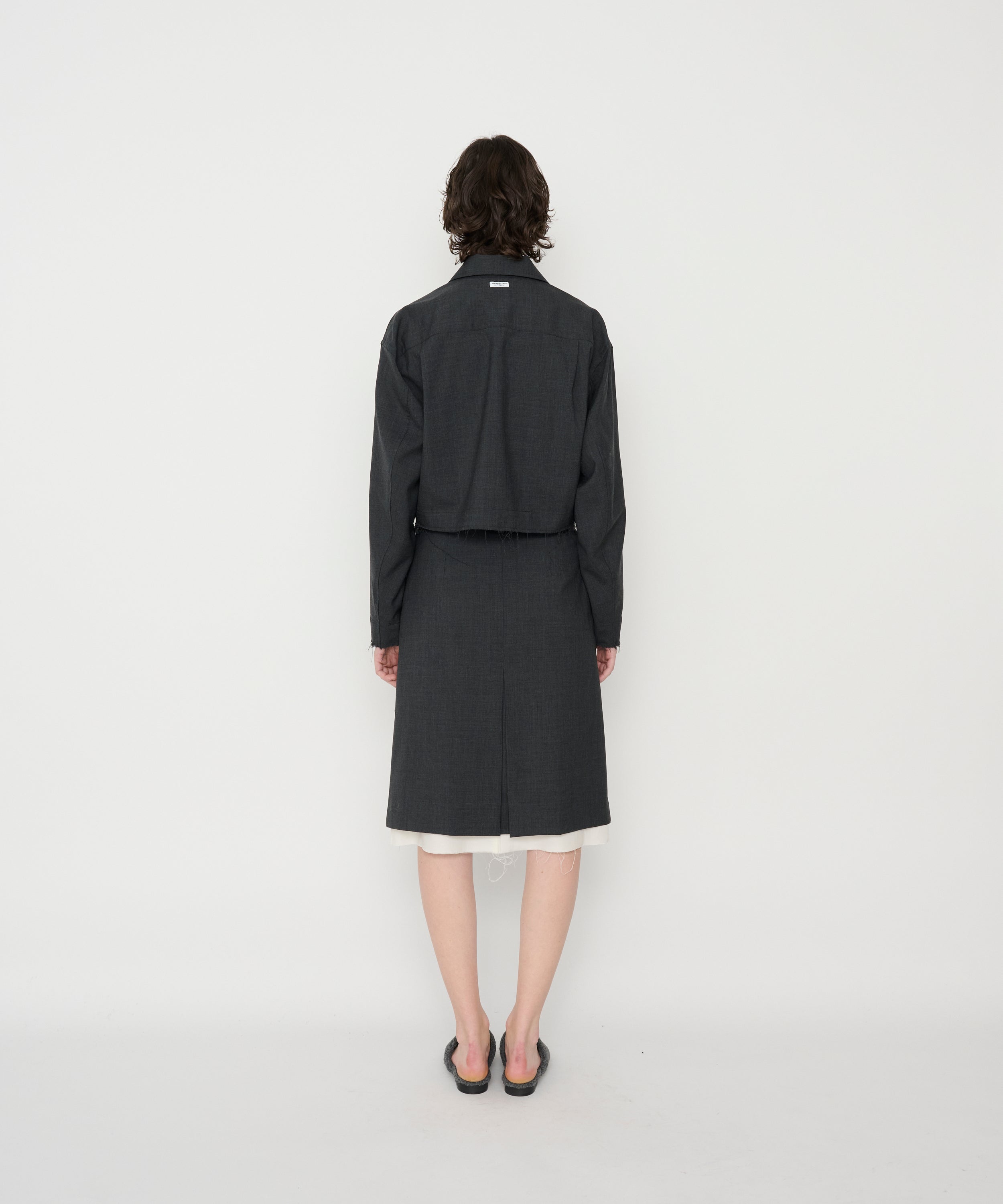 WASHABLE WOOL TROPICAL ZIP BLOUSON