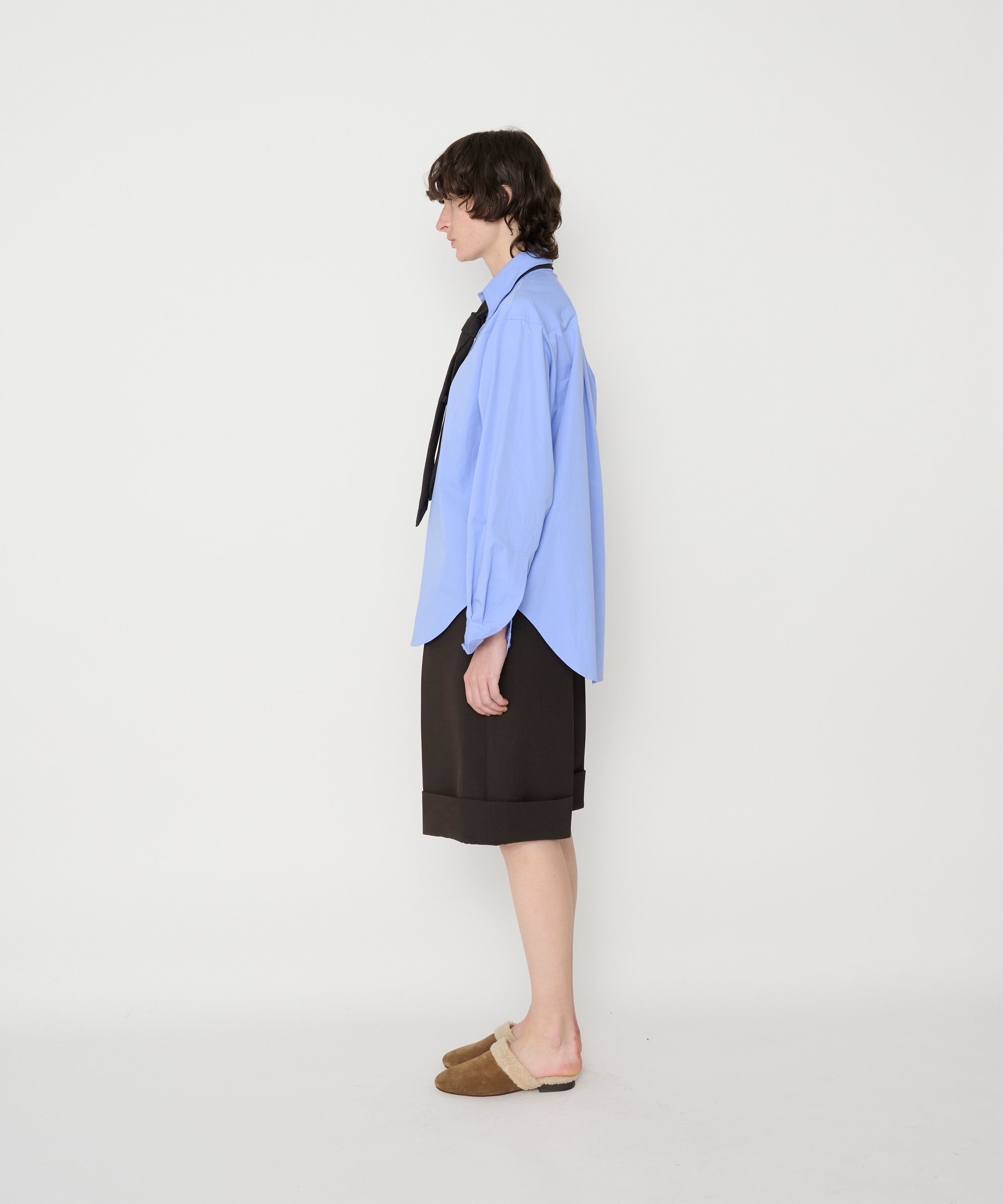 WASHED COTTON BROAD WIRE SHIRT
