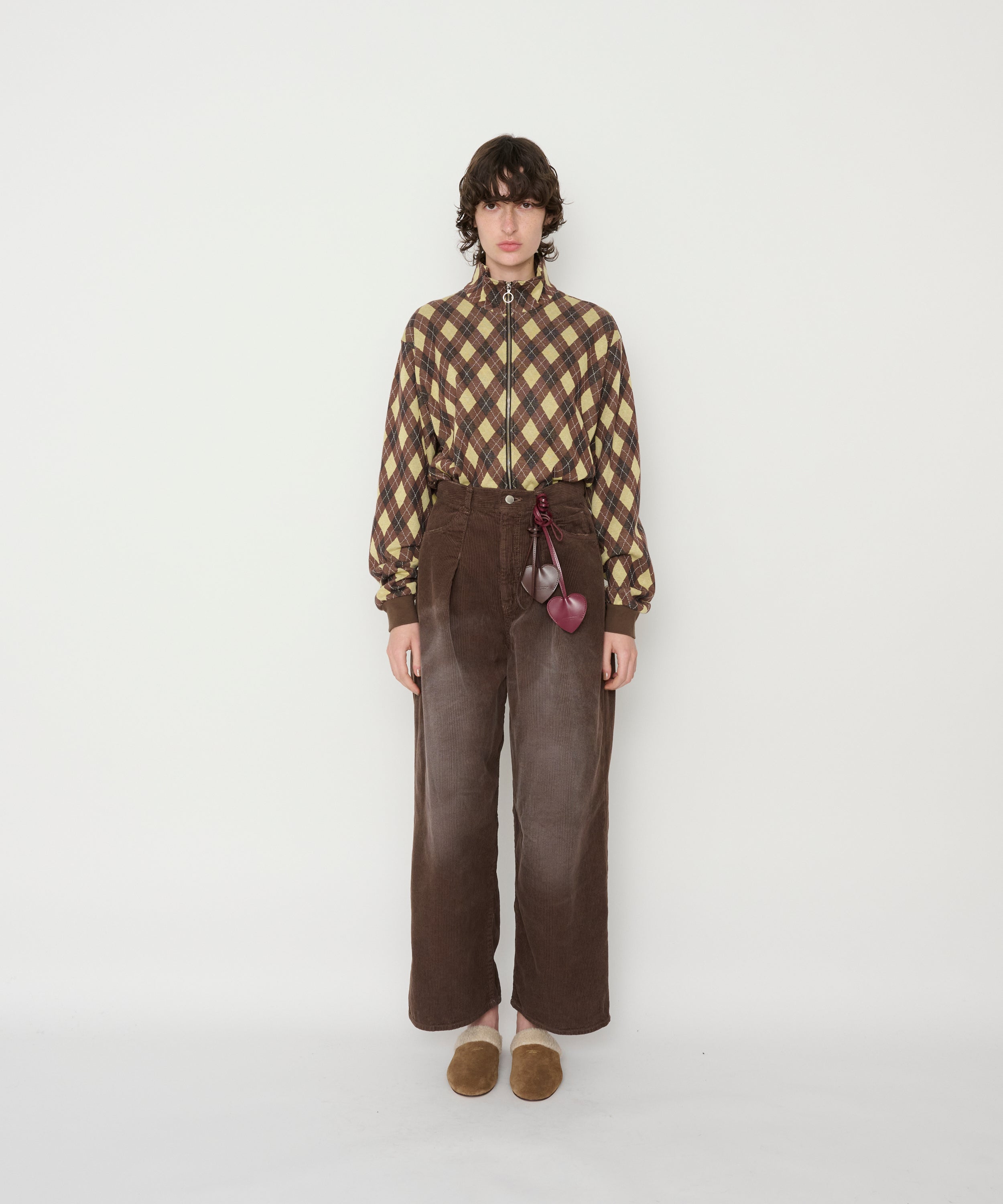 8W COTTON CORDUROY TUCK 5 POCKET PANTS
