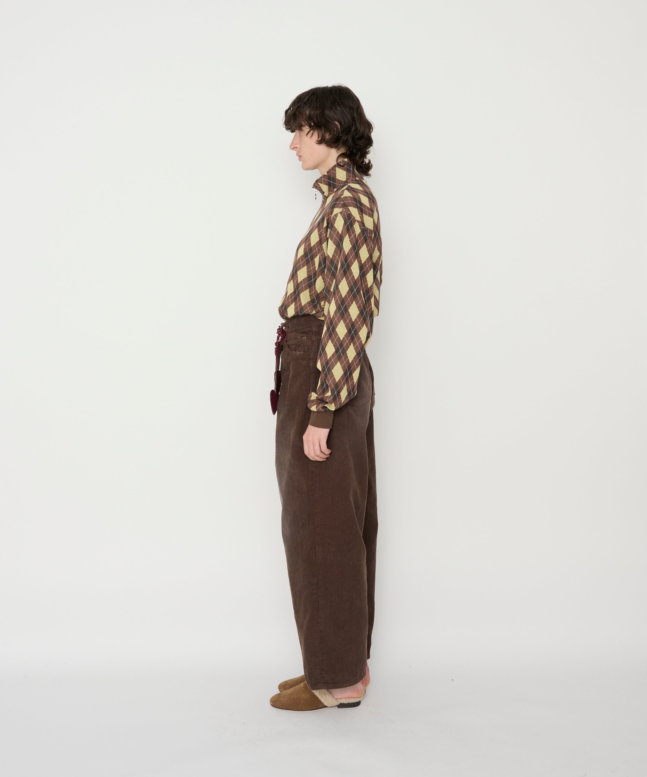 8W COTTON CORDUROY TUCK 5 POCKET PANTS