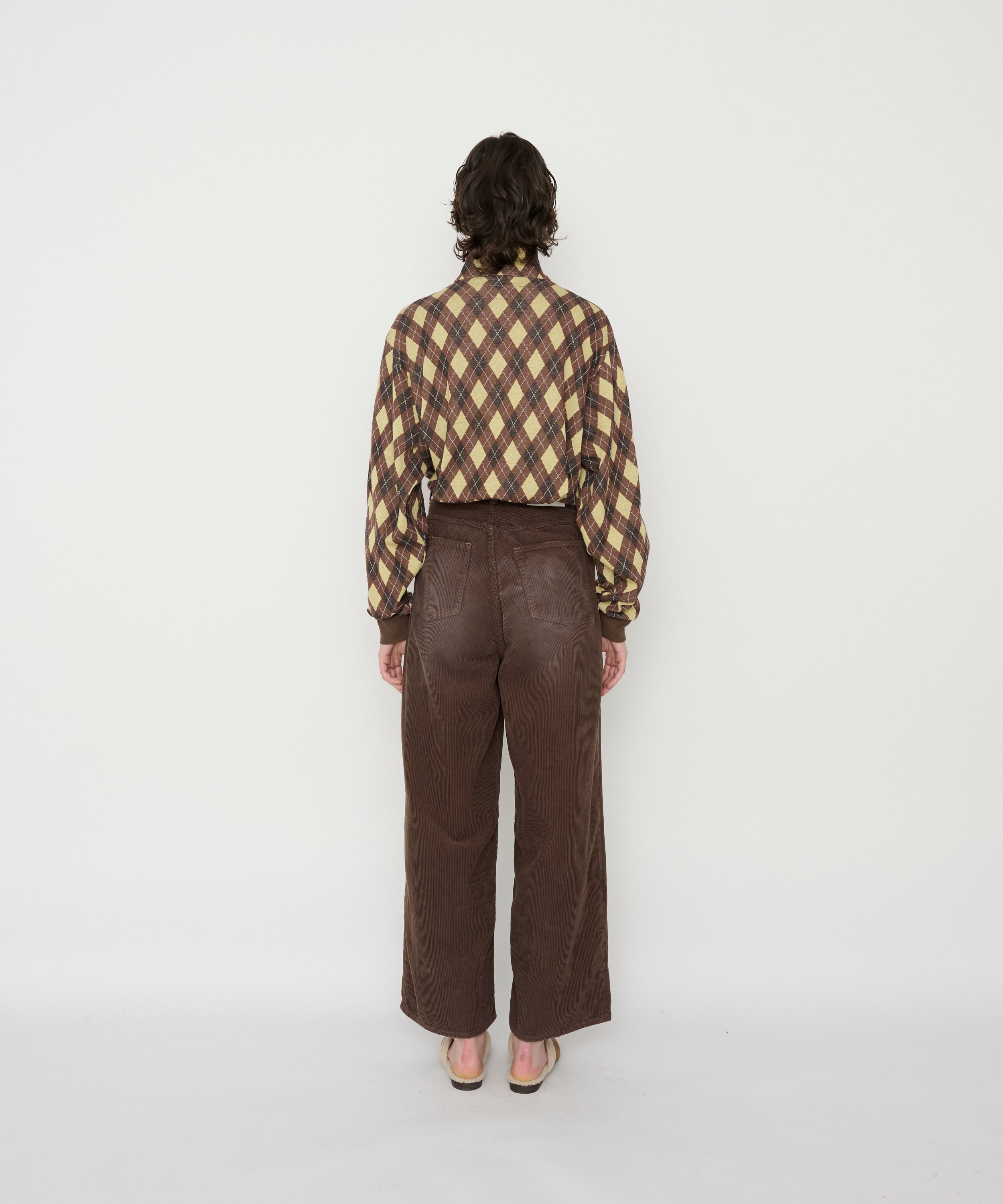8W COTTON CORDUROY TUCK 5 POCKET PANTS
