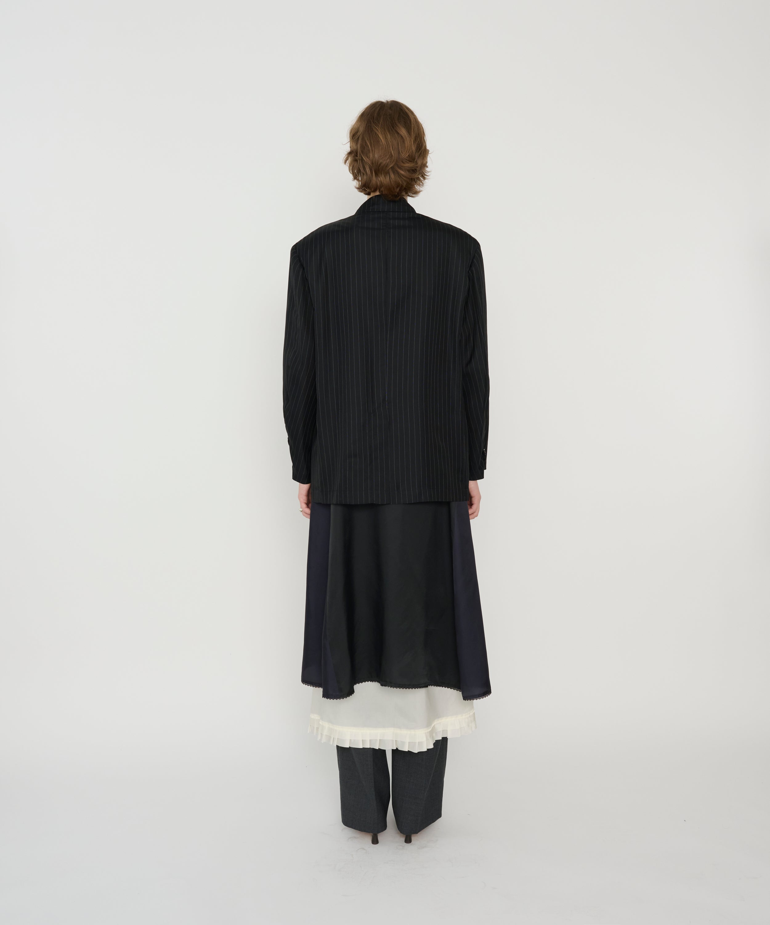 WASHED CUPRO OVERSIZED 2B TAILORED JACKET