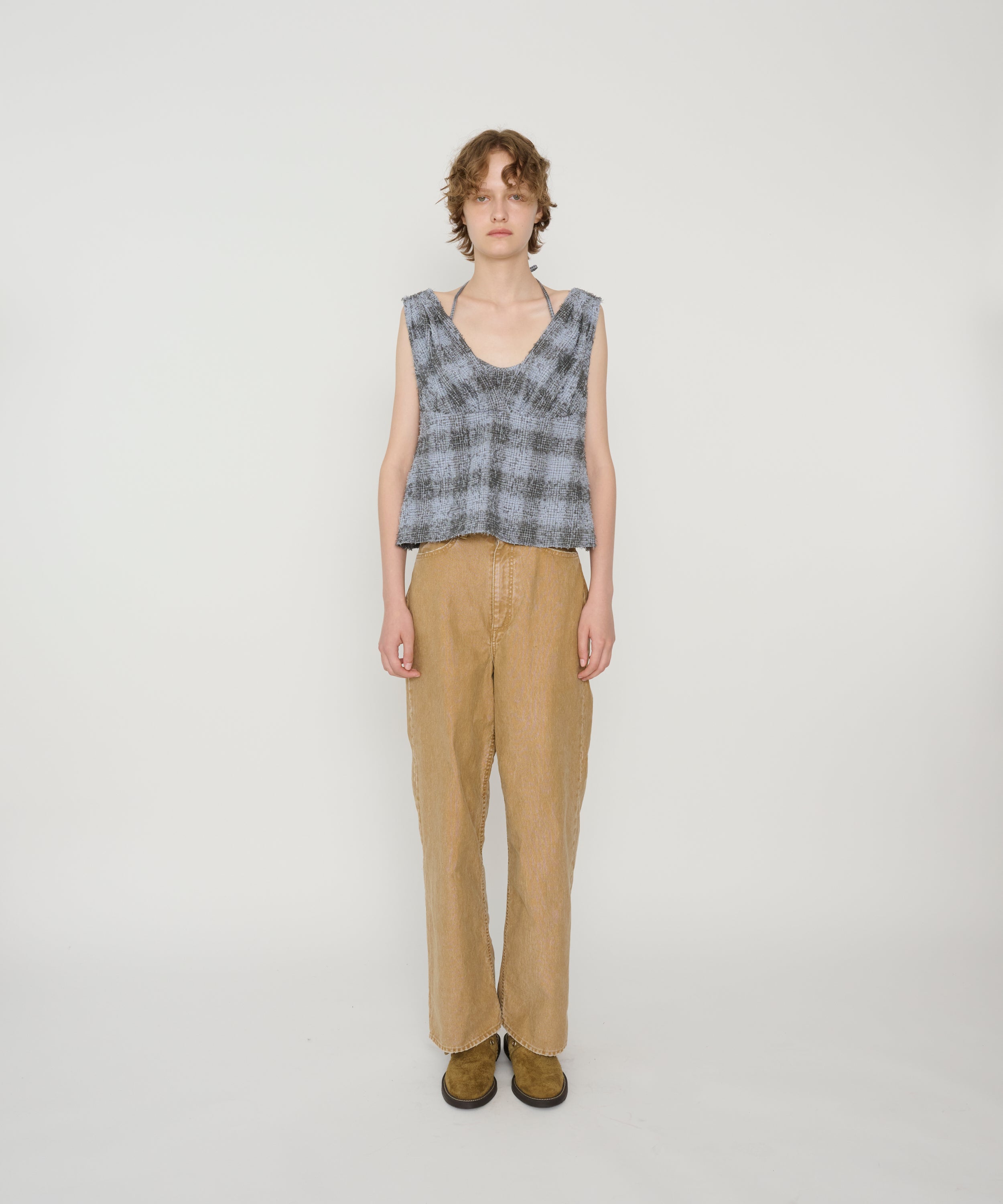 SULFUR DYE HEAVY DUCK CLOTH 5 POCKET PANTS