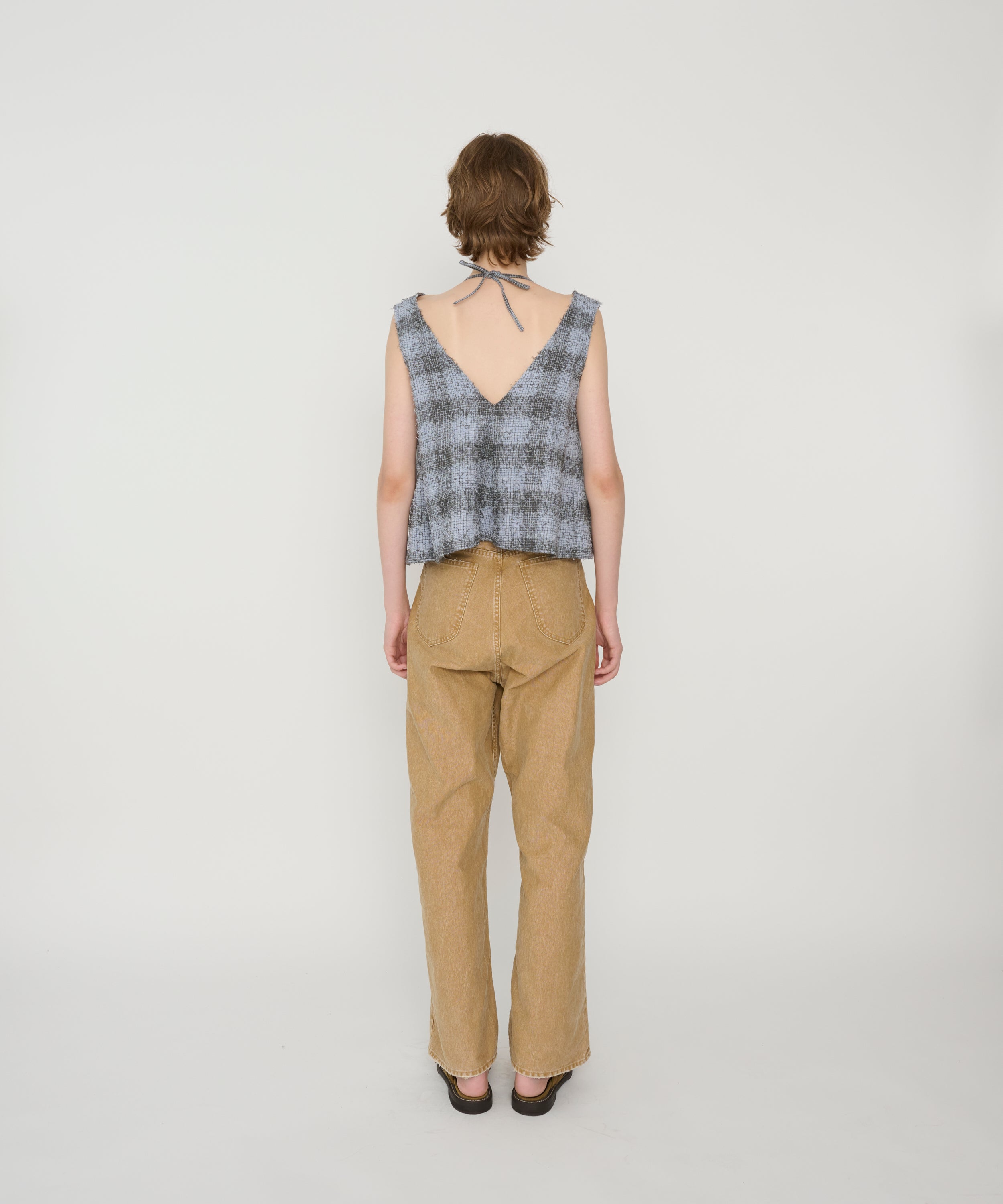 SULFUR DYE HEAVY DUCK CLOTH 5 POCKET PANTS