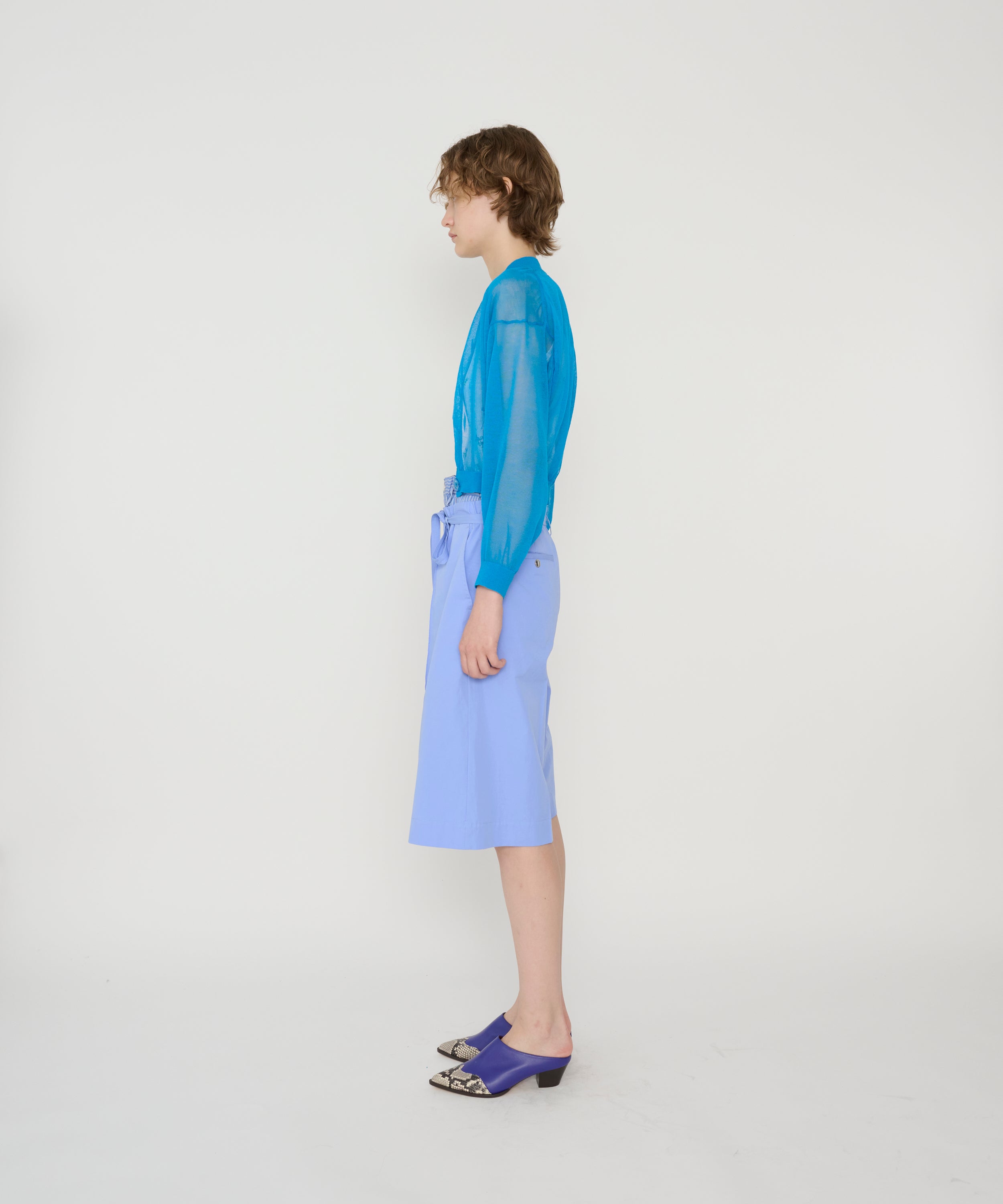 COTTON EYELET RIB FLOWER UP DOWN CAMISOLE