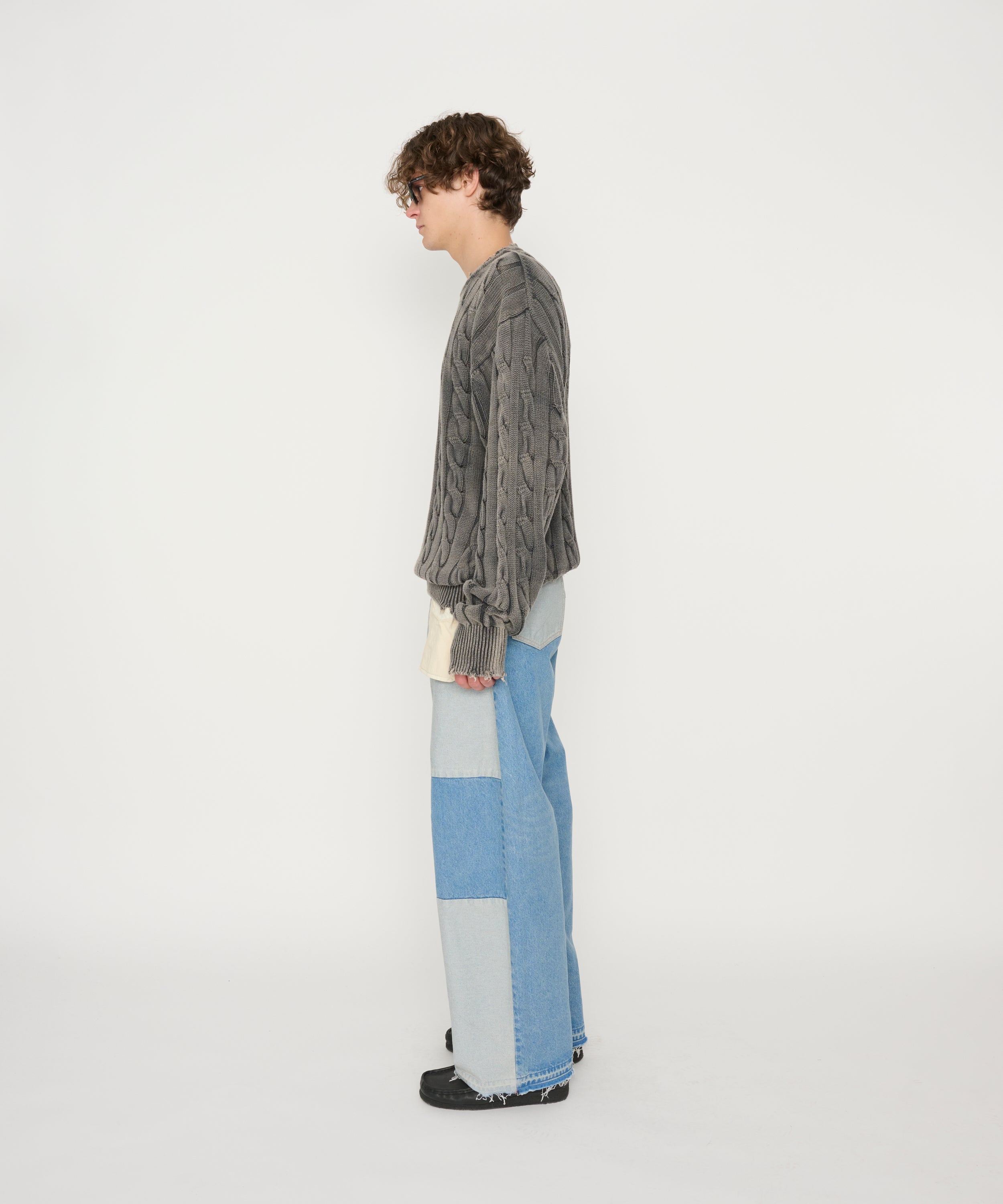 5G COTTON TILDEN DAMAGE SWEATER