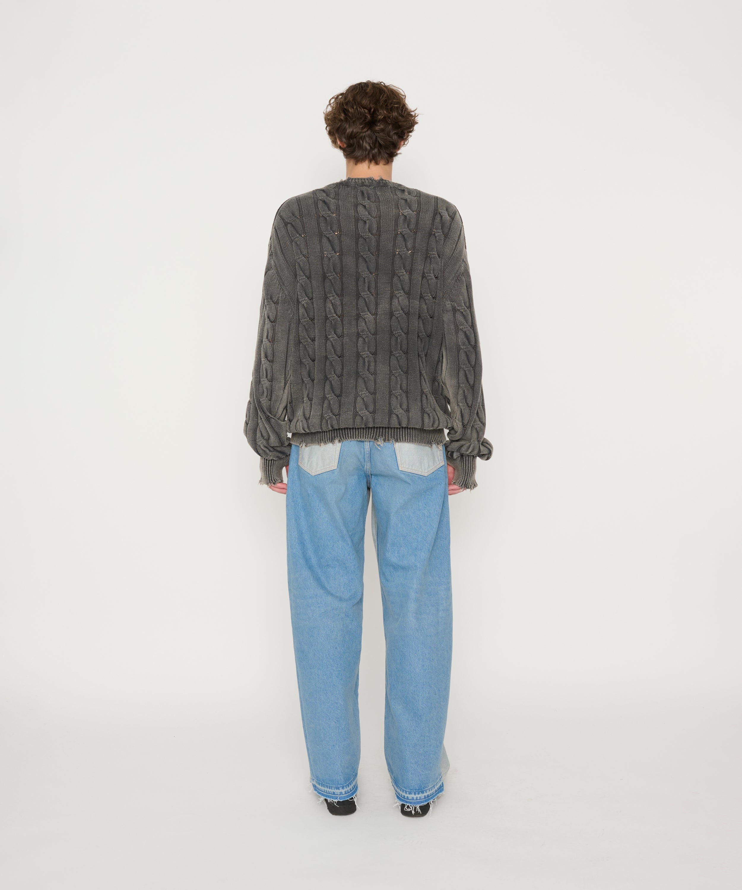 5G COTTON TILDEN DAMAGE SWEATER