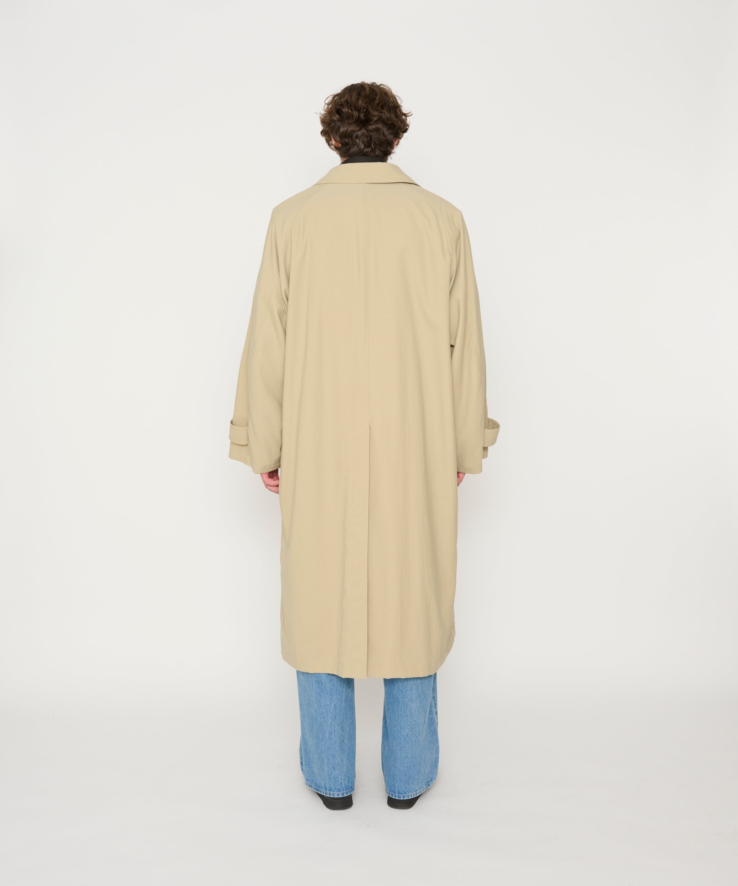 NYLON TWILL BALMACAAN COAT