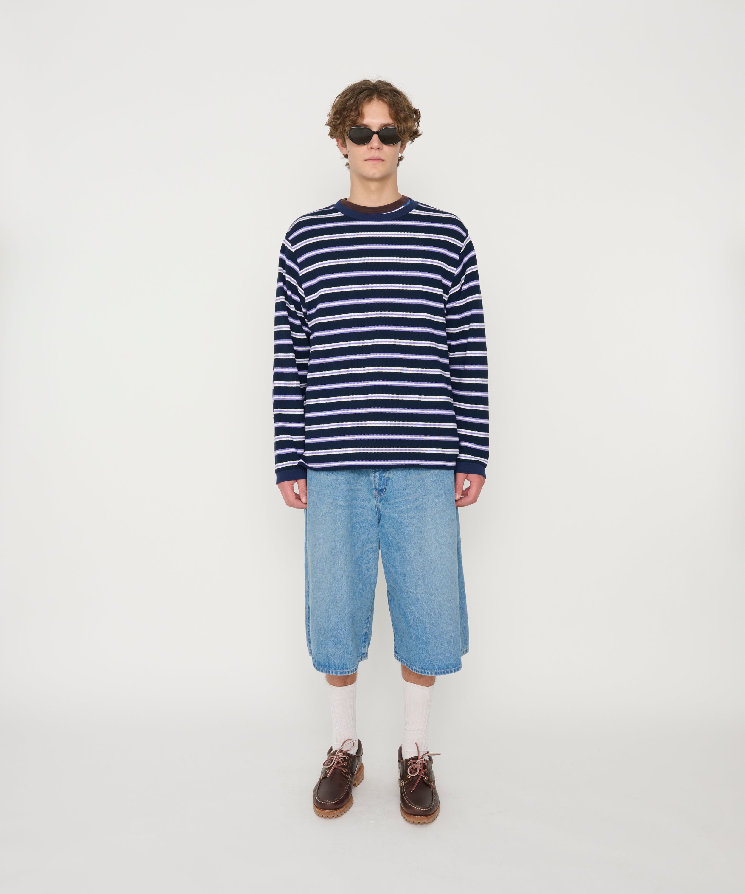 COTTON PIQUE L/S T-SHIRT