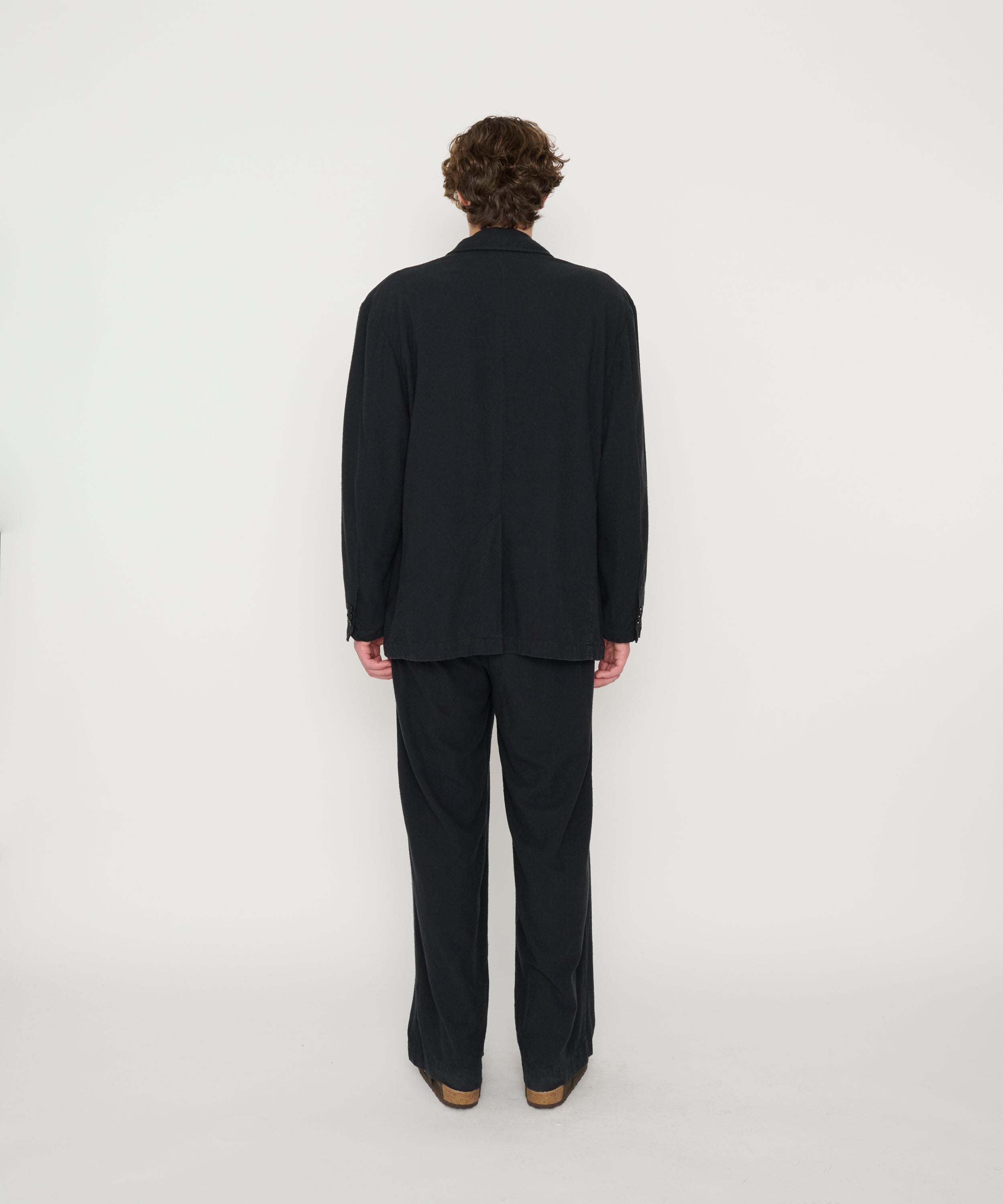 SILK NOIL GARMENT DYE OVERSIZED 3B TAILORED JACKET