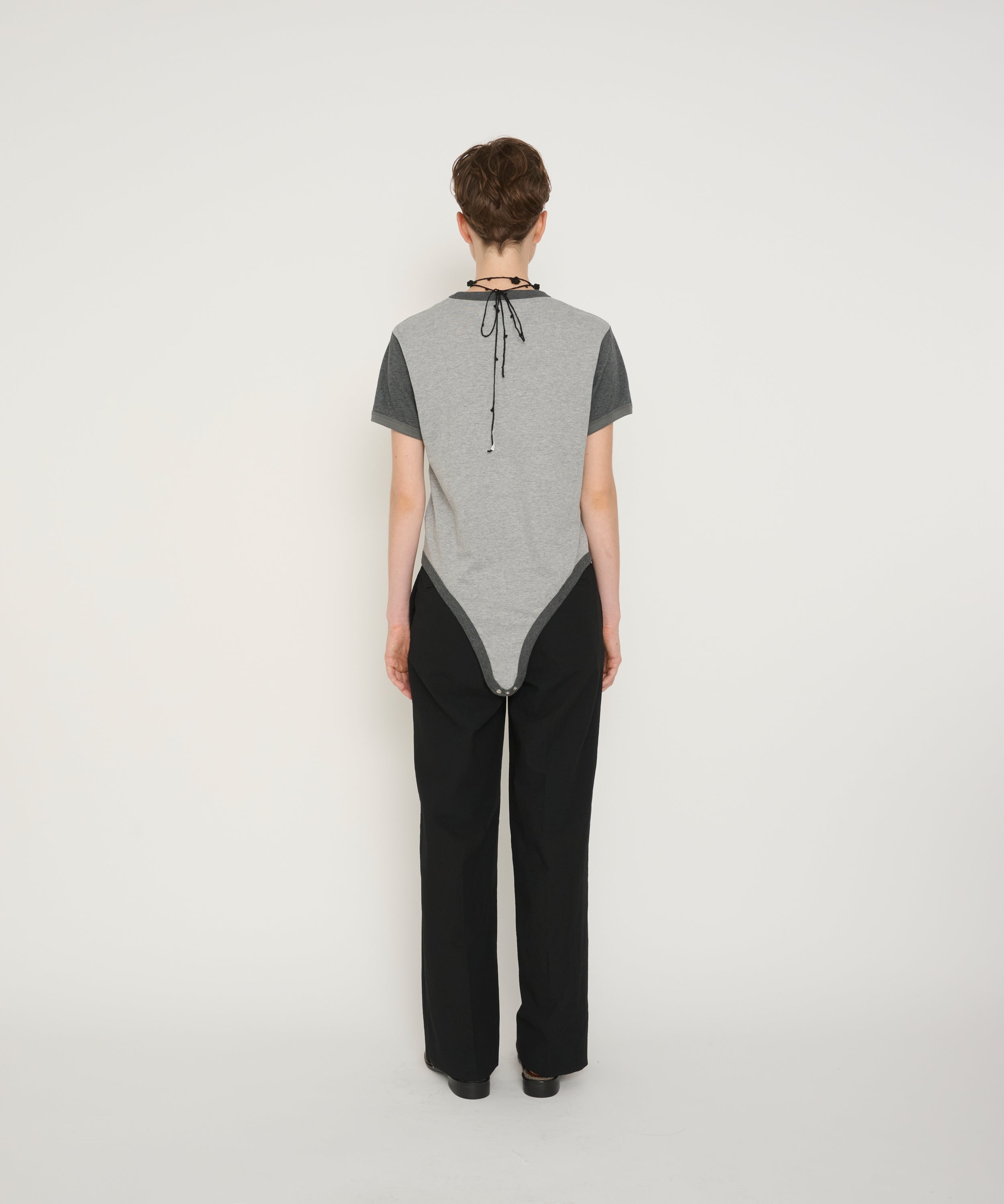 COTTON BI COLOR RINGER ROMPER T-SHIRT