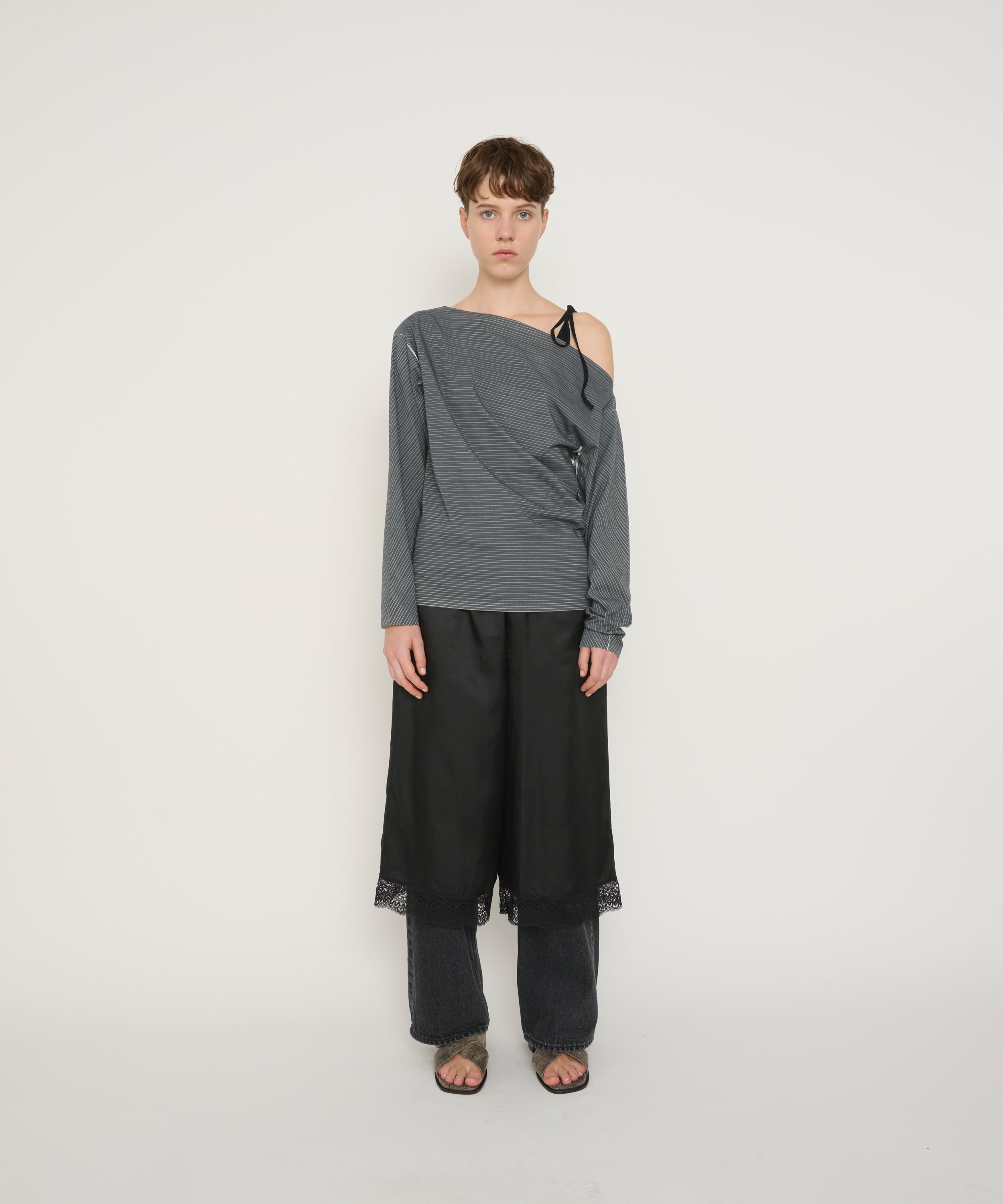 CUPRO LACE HEM CULOTTE