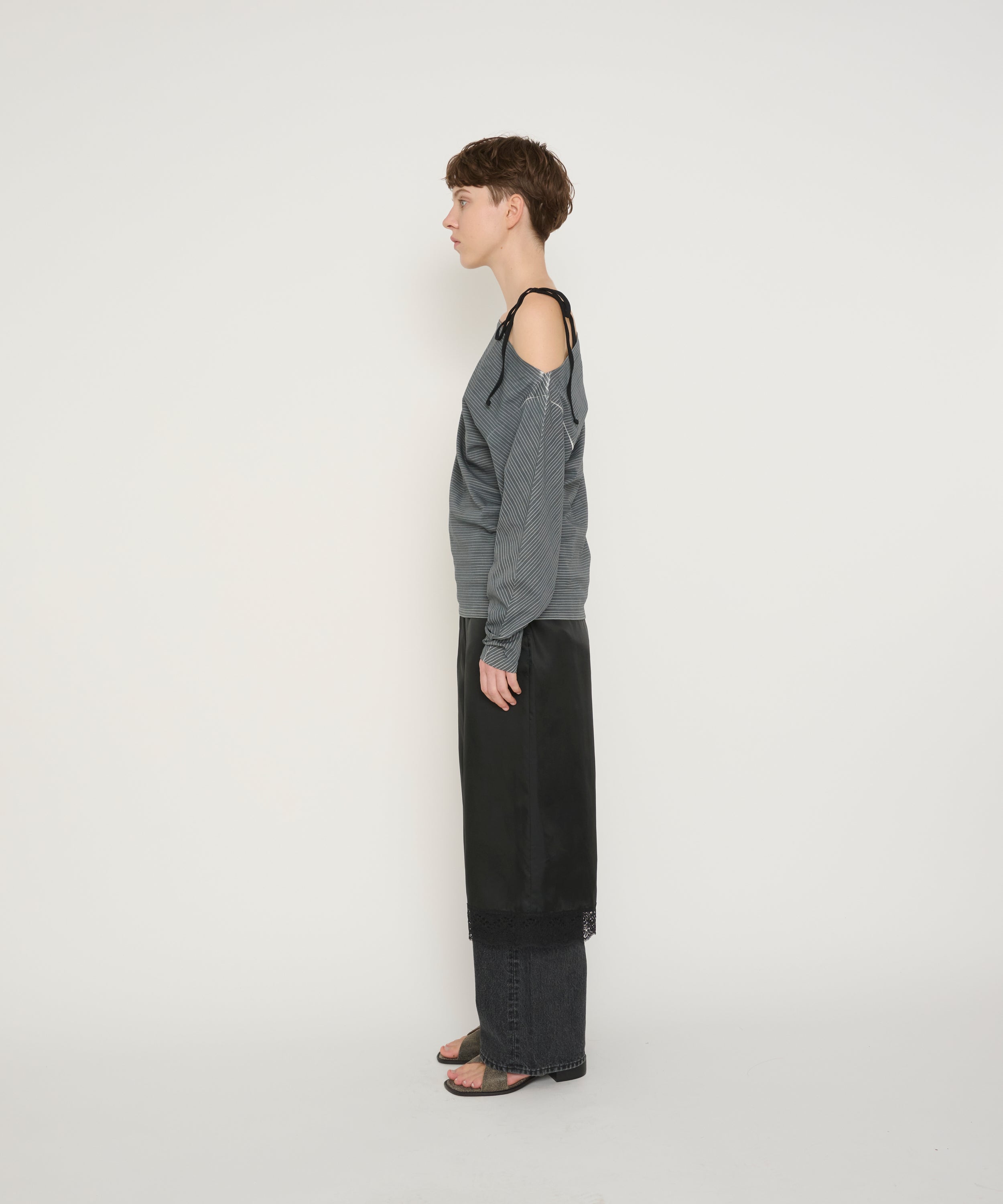 CUPRO LACE HEM CULOTTE